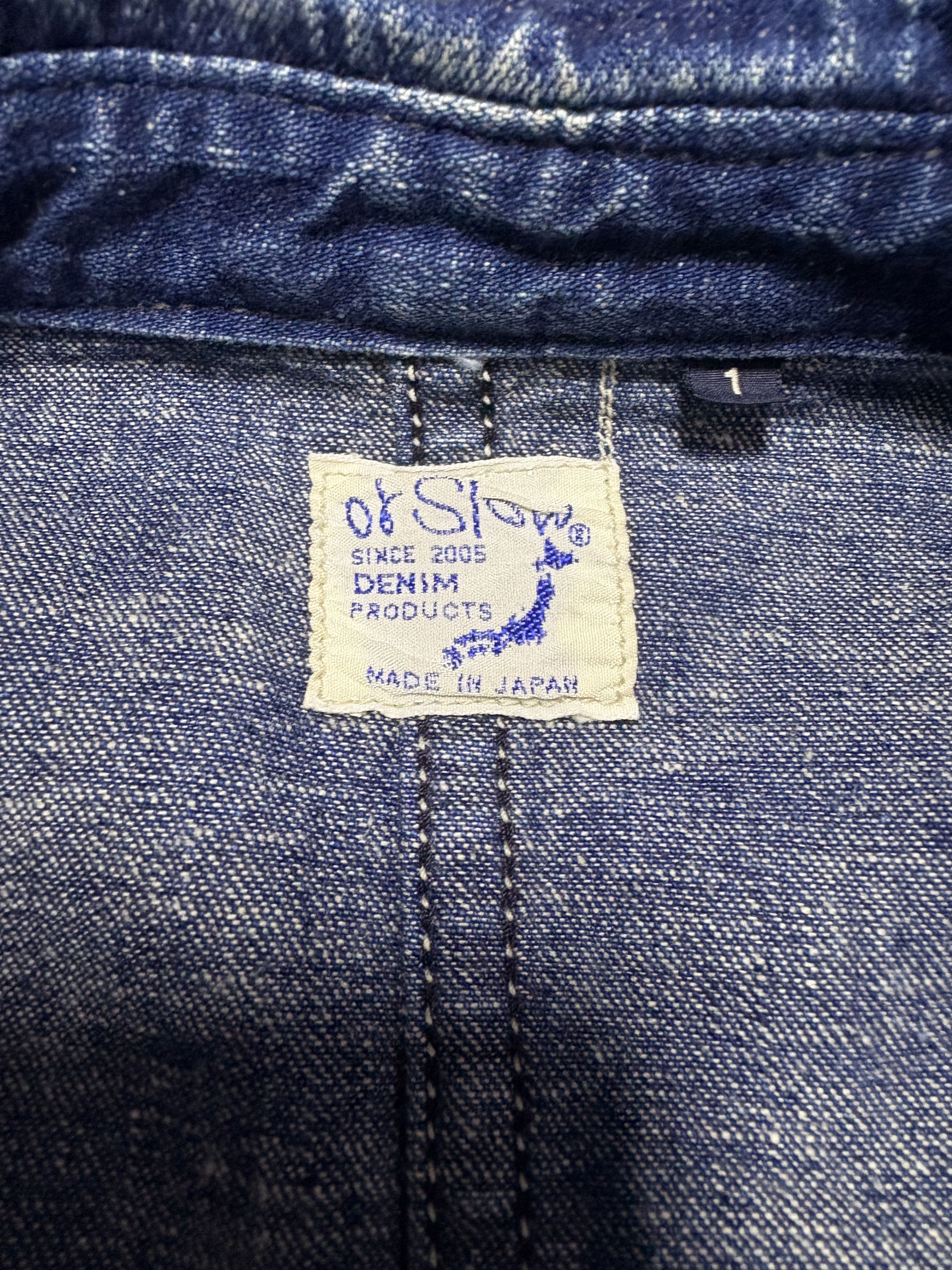 Orslow Vintage 40's ORSLOW Chore Jacket Denim Size US S / EU 44-46 / 1 - 4 Thumbnail
