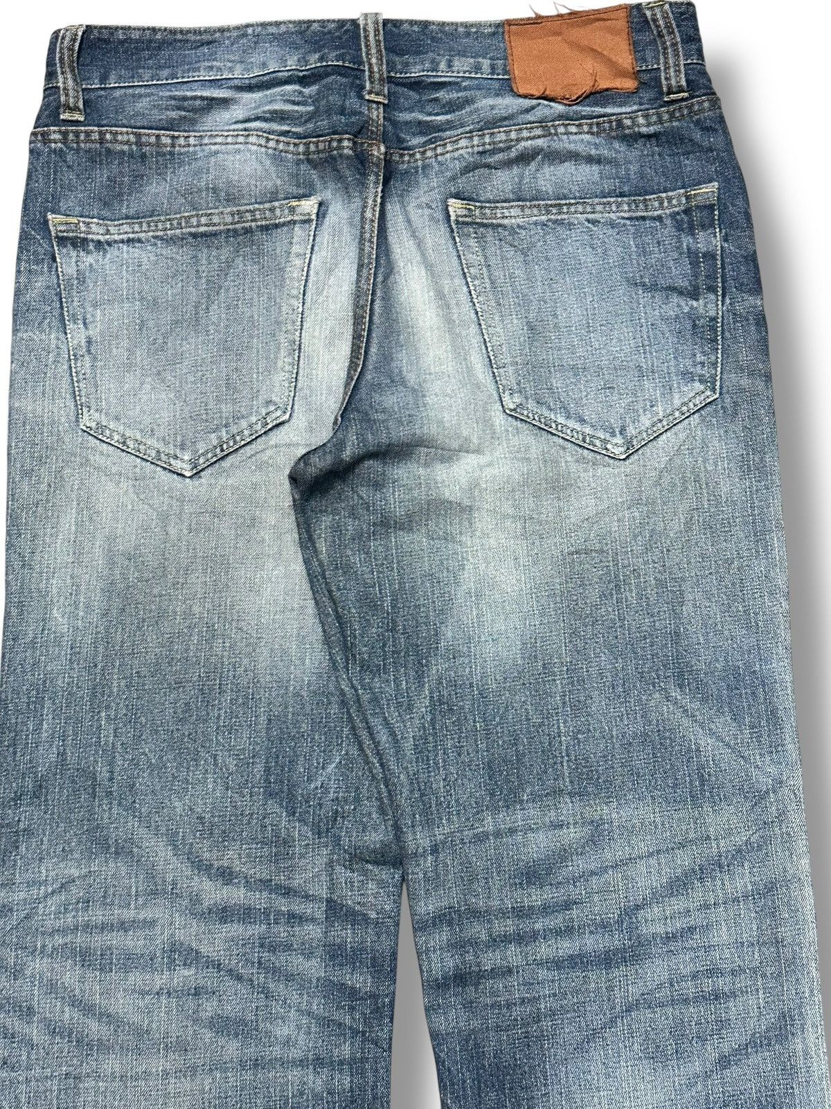 Japanese Brand The Denim Japan Jean Distressed Baggy Loose Style and Faded Size US 34 / EU 50 - 6 Thumbnail