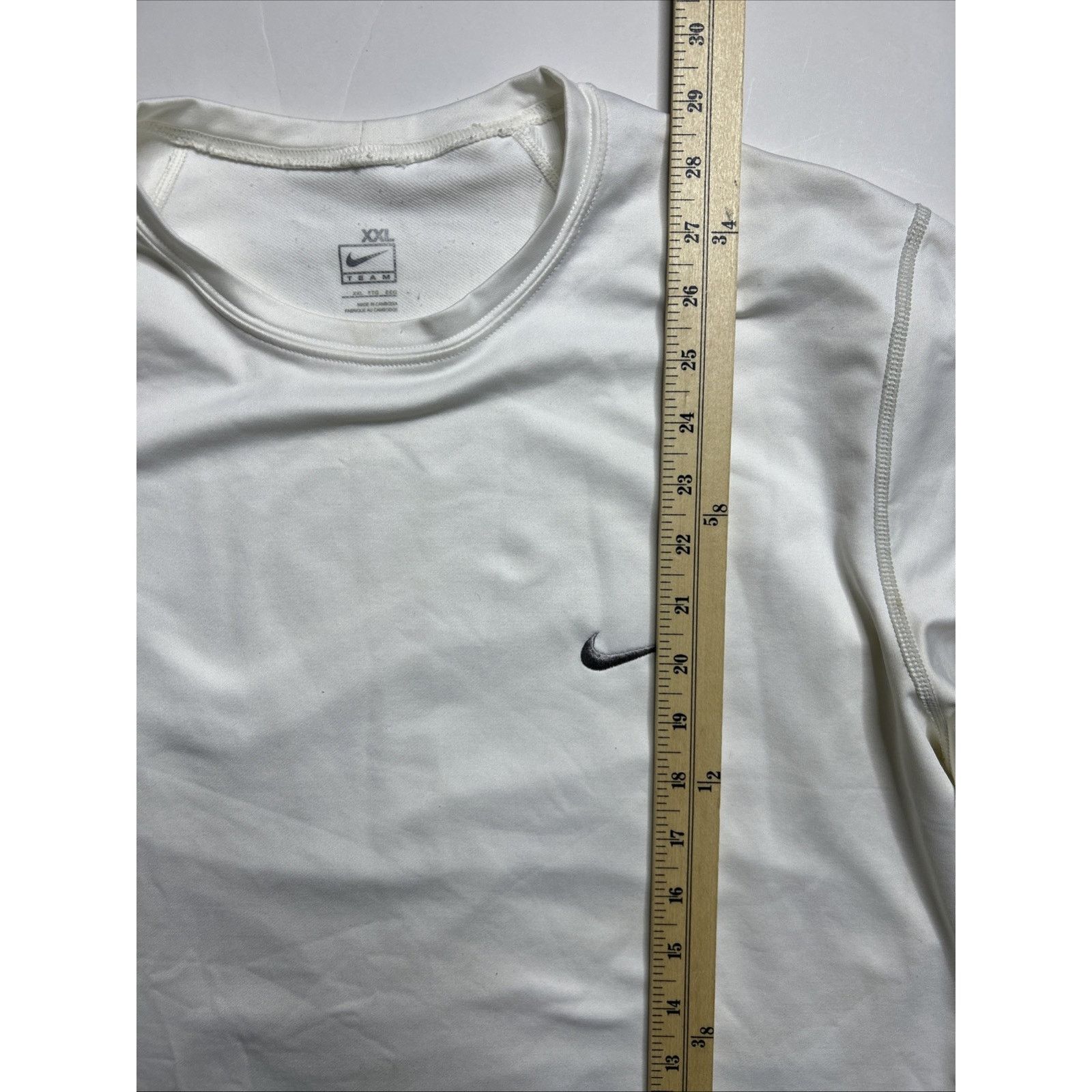 Nike Nike Pro Shirt Long Sleeve Dri Fit Ivory Men Size 2XL Size US XXL / EU 58 / 5 - 7 Thumbnail