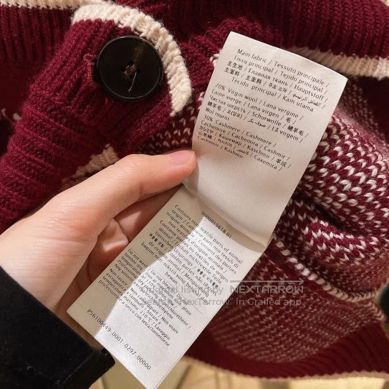 Valentino Valentino V-letter knit loose silhouette cardigan Size XS / US 0-2 / IT 36-38 - 8 Thumbnail