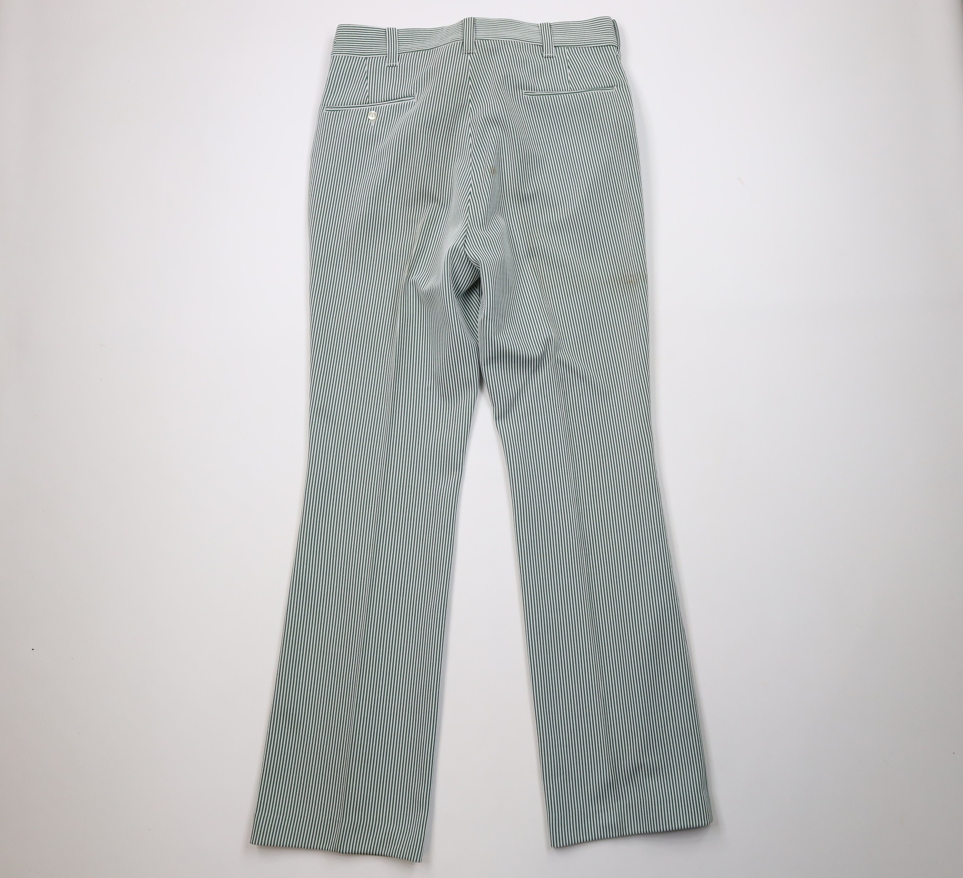 Vintage Vintage 70s Streetwear Knit Bell Bottoms Pants Green USA Size US 34 / EU 50 - 11 Thumbnail