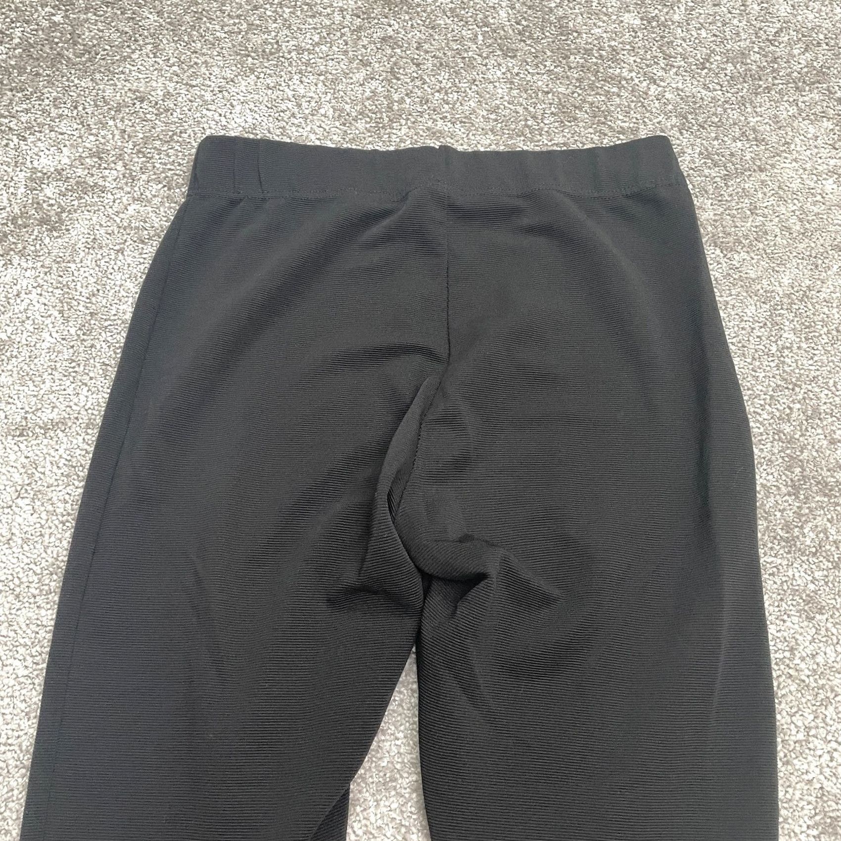 H&M H&M Tapered Ankle Zip Pants Womens S Black High Rise Stretch Casual 26x28 Size 28" / US 6 / IT 42 - 3 Thumbnail