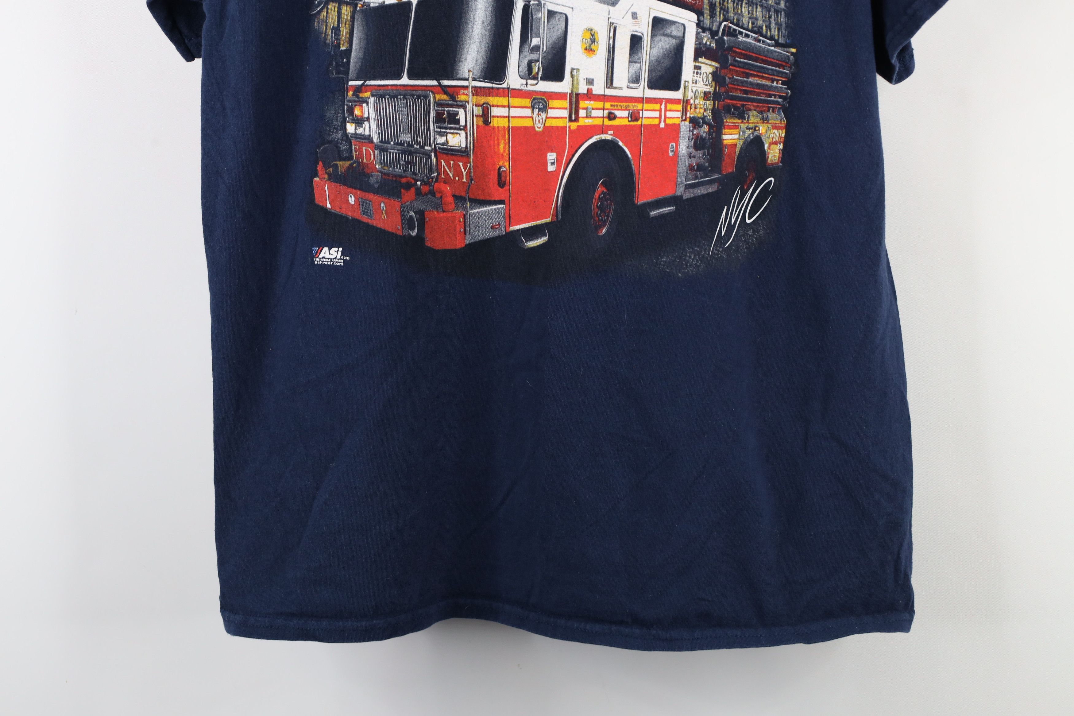 Vintage Vintage Y2K 1 Midtown Express FDNY 150th Anniversary T-Shirt Size US L / EU 52-54 / 3 - 17 Thumbnail