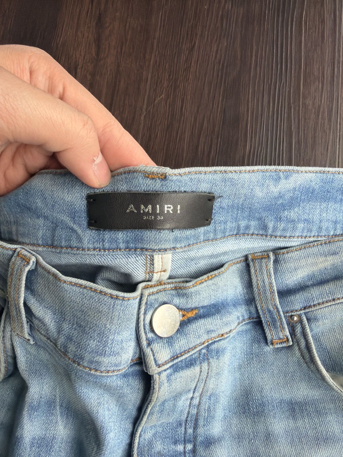 Amiri Amiri Light Blue Shotgun Jeans Size US 34 / EU 50 - 2 Thumbnail