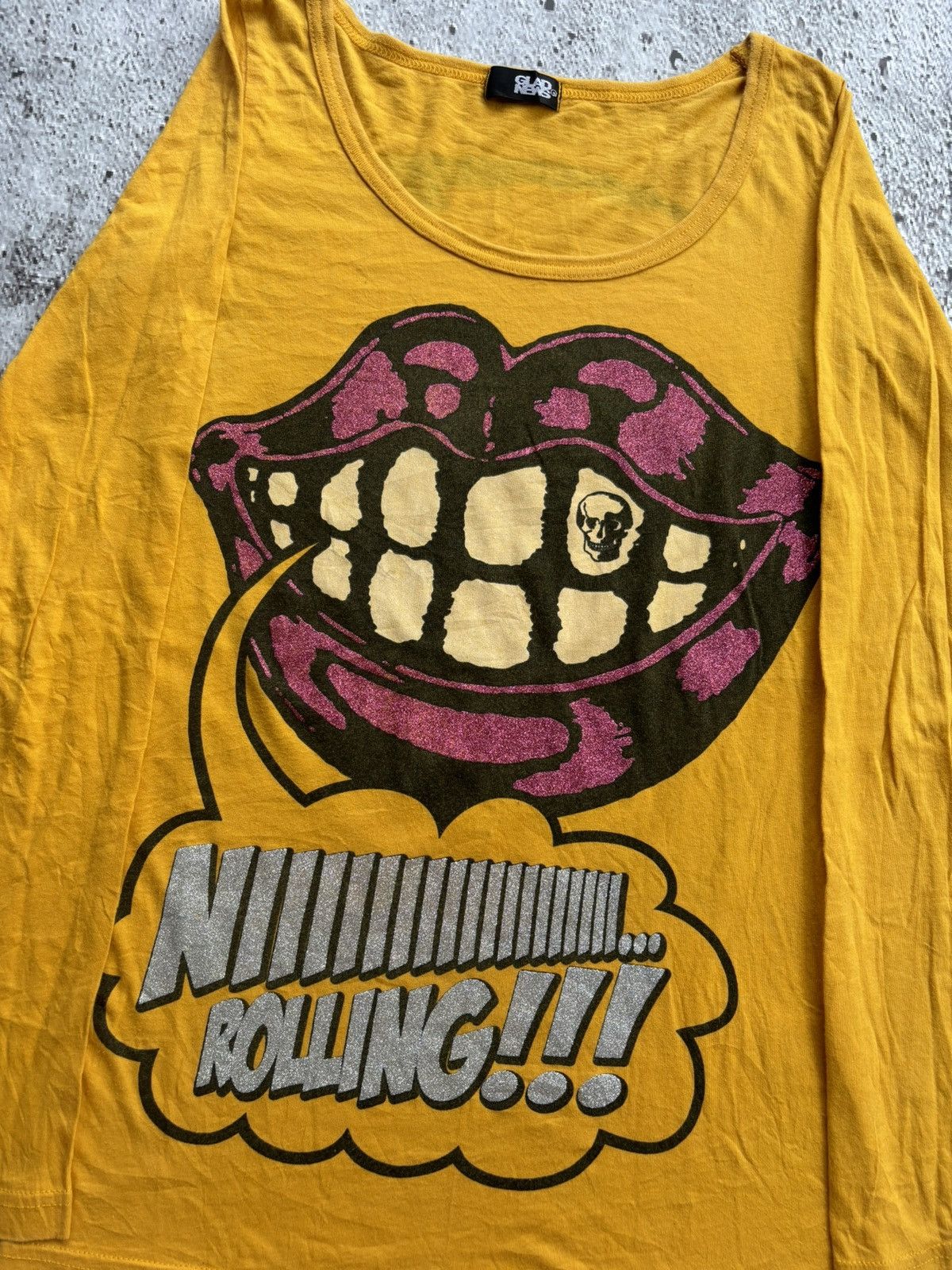 Hysteric Glamour Y2k Glad News Skull Longsleeve Size M / US 6-8 / IT 42-44 - 4 Thumbnail