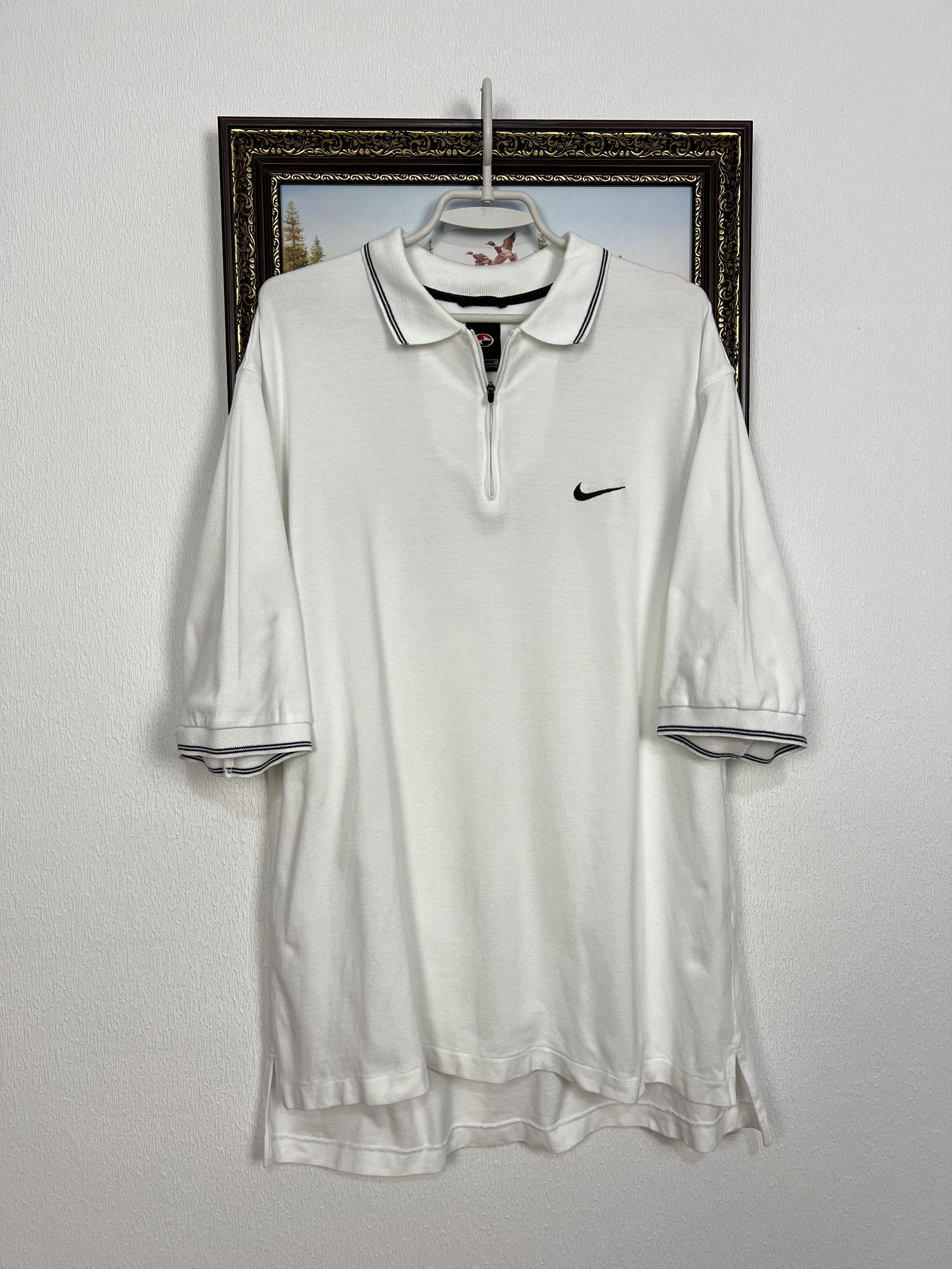 Vintage 90s Tiger Woods Yin Yang Polo Shirt Golf Slam Jersey