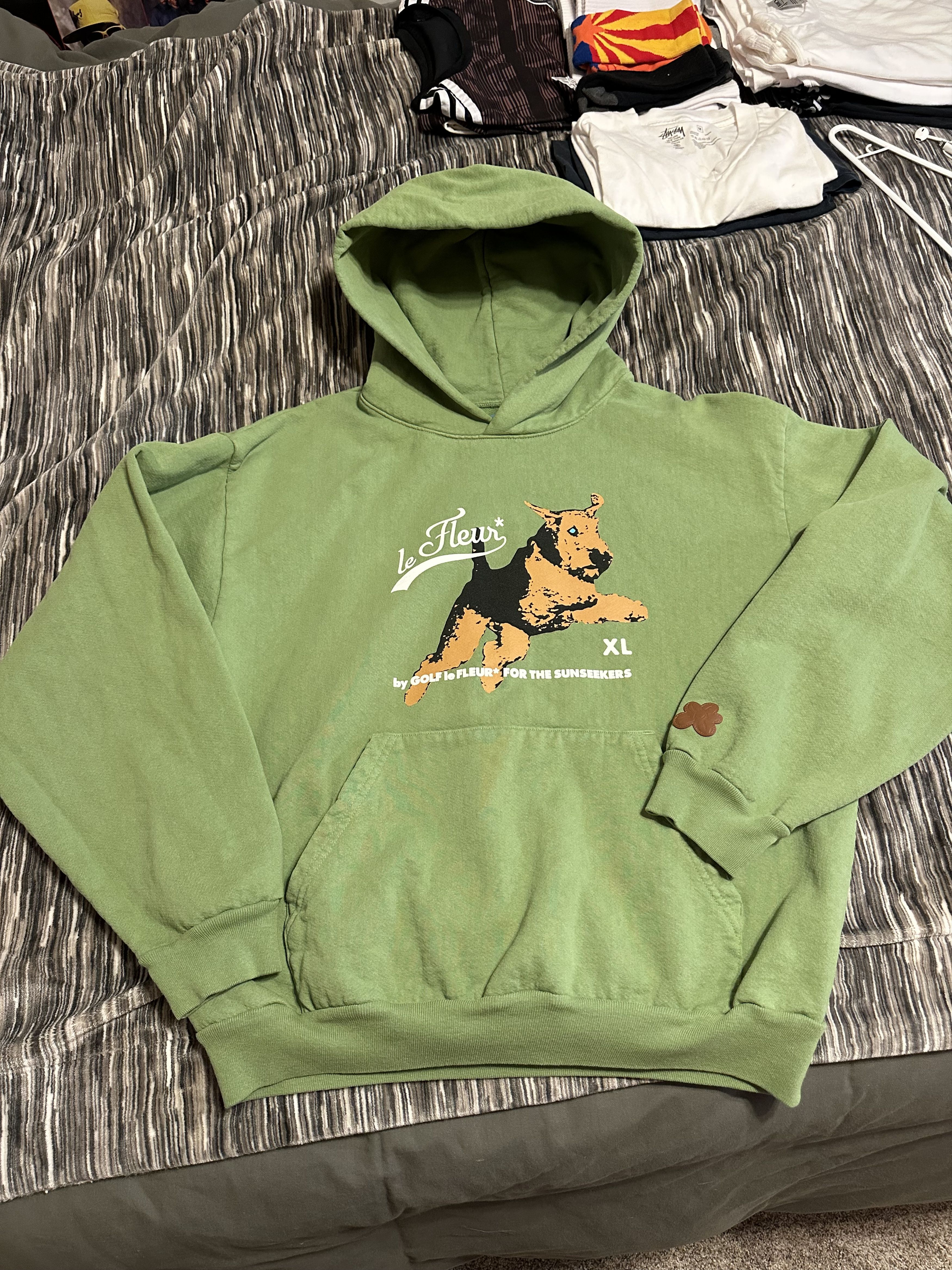 GOLF le Fleur Darryl Hoodie Green Size Large