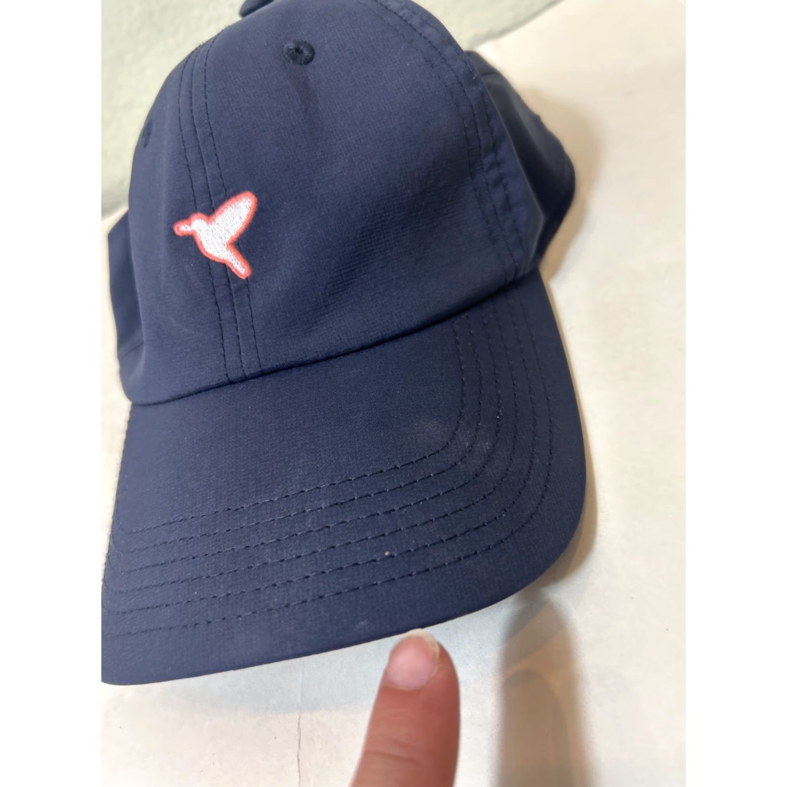 Vintage VINTAGE Bird Dogs Unisex Adult Free The Bird Navy Blue Strapback Hat Logo Polyester Size ONE SIZE - 2 Thumbnail