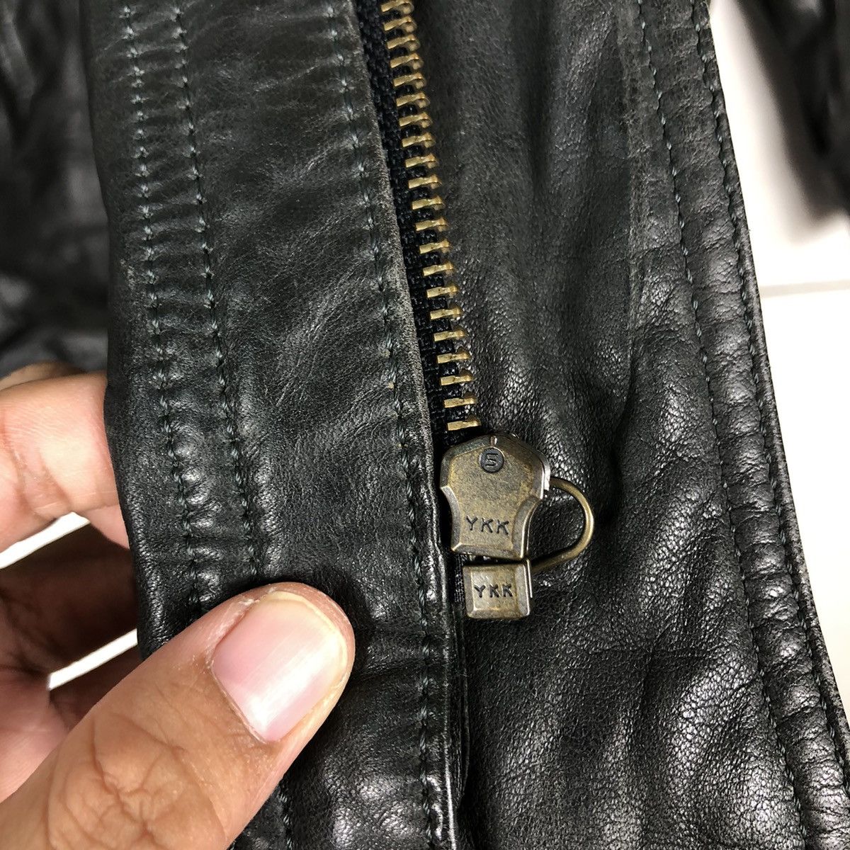 Japanese Brand 🔥Vintage Biker Genuine Leather Jacket Japan Made Size US L / EU 52-54 / 3 - 17 Thumbnail