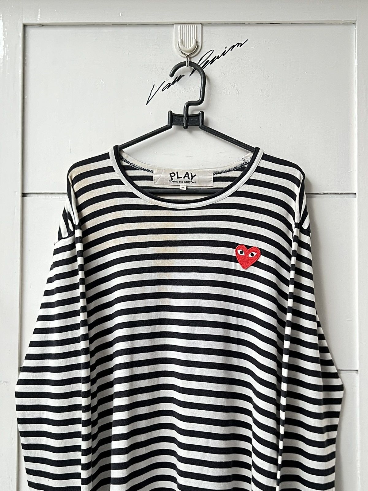 Comme des Garcons Comme Des Garcons Play Striped T-shirt Size US S / EU 44-46 / 1 - 2 Thumbnail