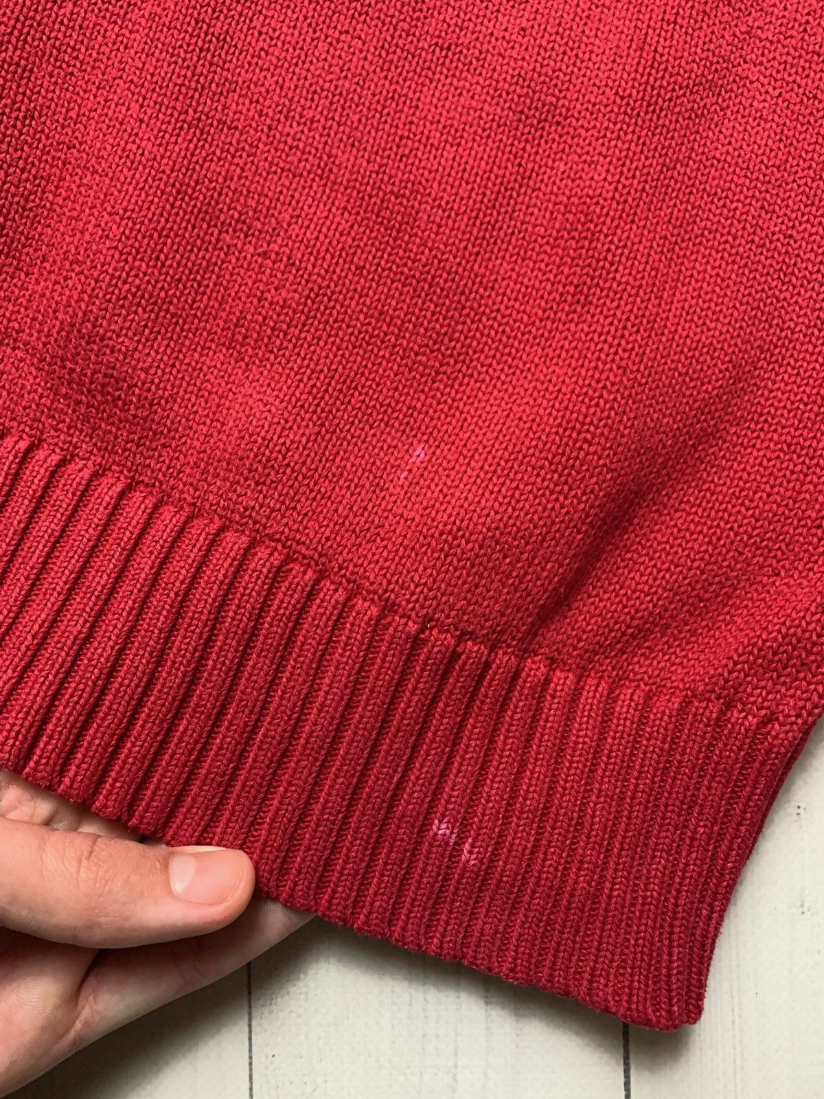 Polo Ralph Lauren × Vintage Vintage Polo Ralph Lauren sweater red knitted size L logo Size US L / EU 52-54 / 3 - 7 Thumbnail