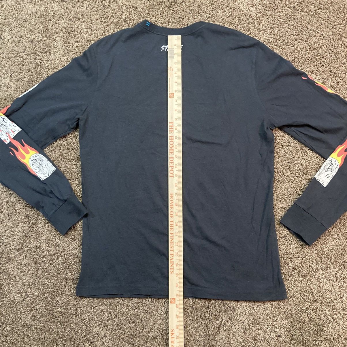 Designer × Vintage Stance Neck Face Rip Everyone Devil LS Black Shirt Mens M Size US M / EU 48-50 / 2 - 8 Thumbnail