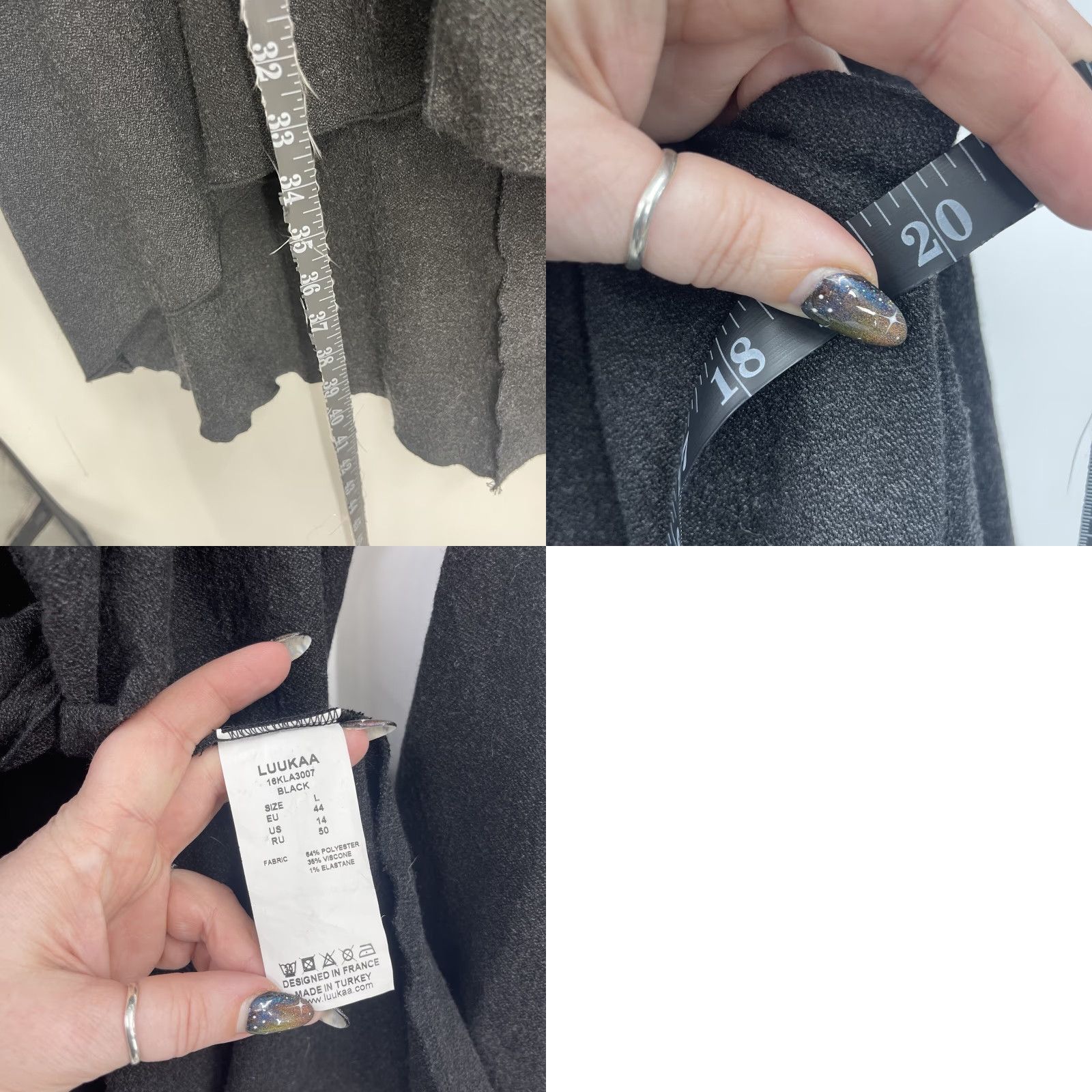 Vintage Luukaa Sweater Womens Large Open Front Cardigan Kimono Quiet Lux Lagenlook READ Size L / US 10 / IT 46 - 9 Thumbnail