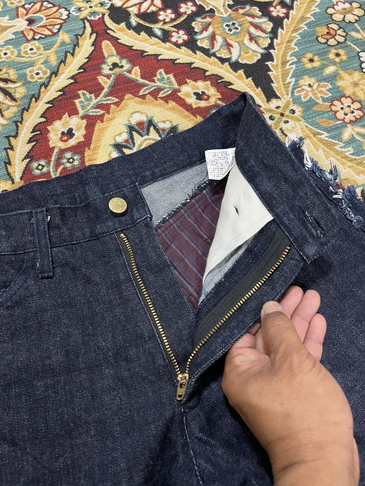 Japanese Brand Vintage Altch Destroyed Rips And Patchess Distressed Jeans Size US 29 - 13 Thumbnail