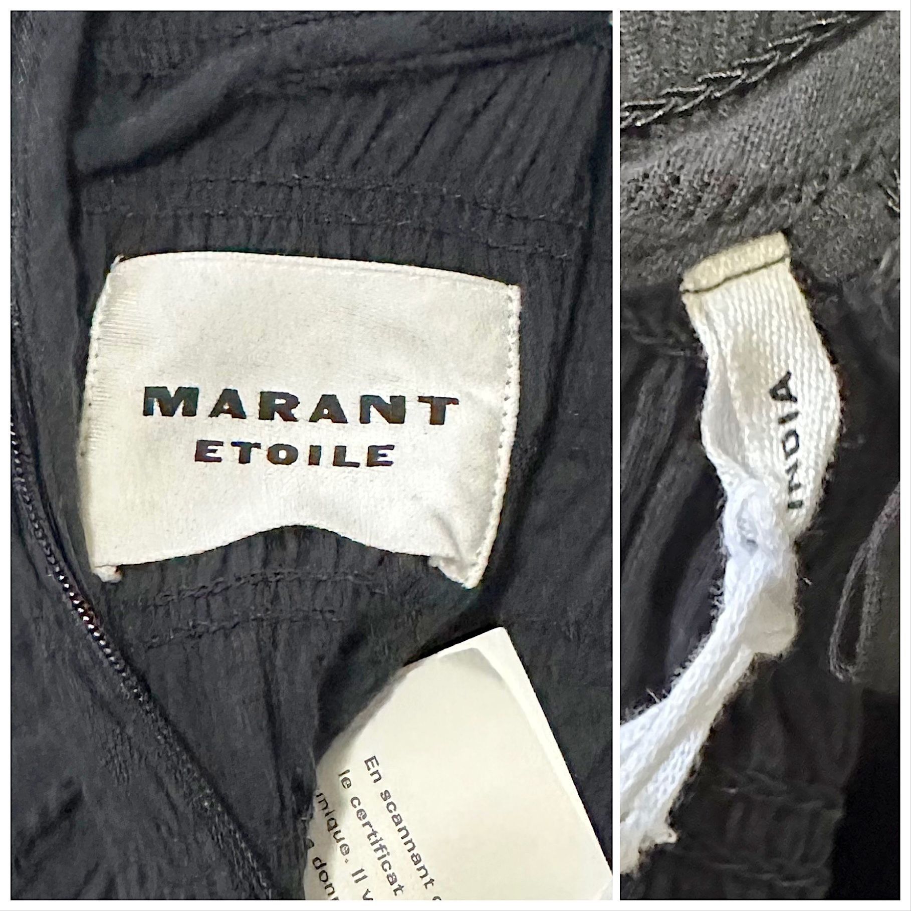 Isabel Marant Etoile ISABEL MARANT ÉTOILE Isma Black Mini Dress, Size FR36/S, NW Size XS / US 0-2 / IT 36-38 - 3 Thumbnail