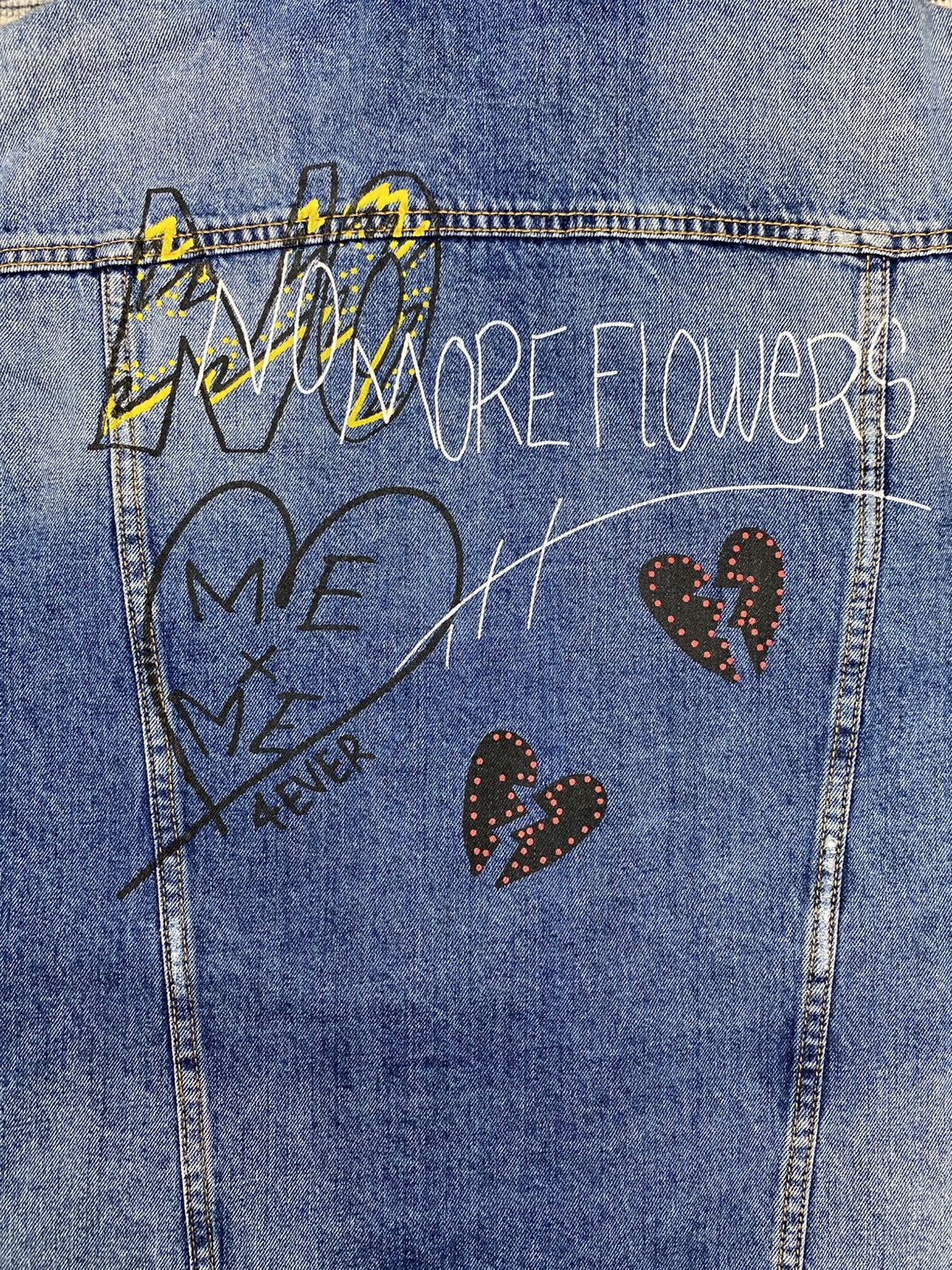 Zara No More Flowers vtg Denim jacket Size US L / EU 52-54 / 3 - 5 Thumbnail