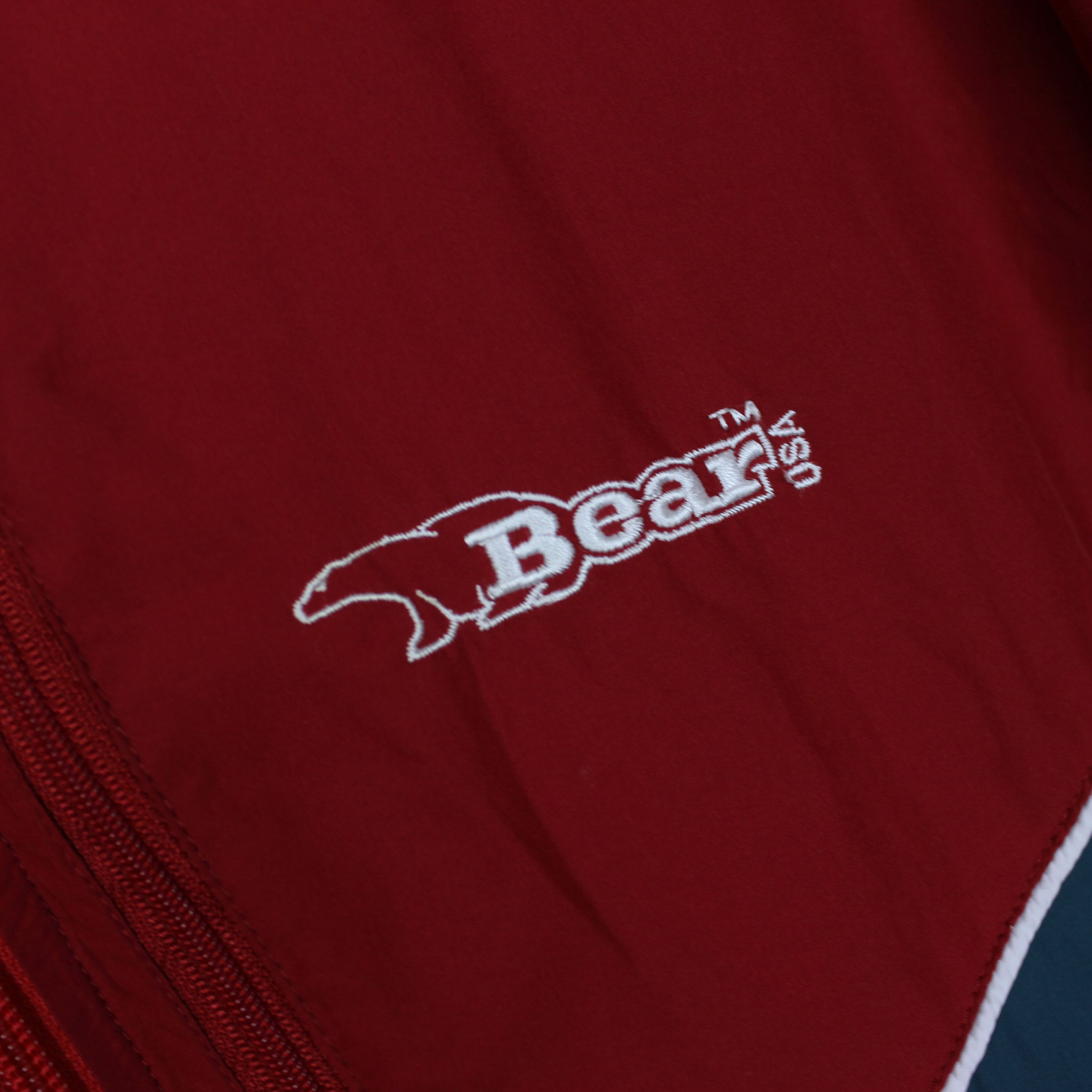 Vintage Bear usa light jacket men big logo red L Size US L / EU 52-54 / 3 - 6 Thumbnail