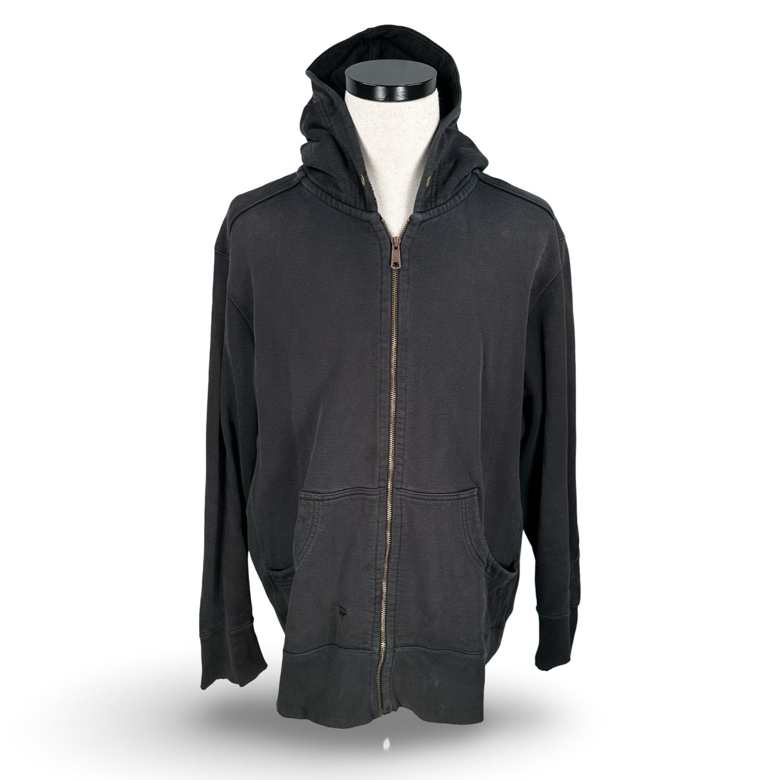American Giant American Giant Hoodie Jacket Men’s 2XL Black Zip Distressed Size US XXL / EU 58 / 5 - 1 Thumbnail