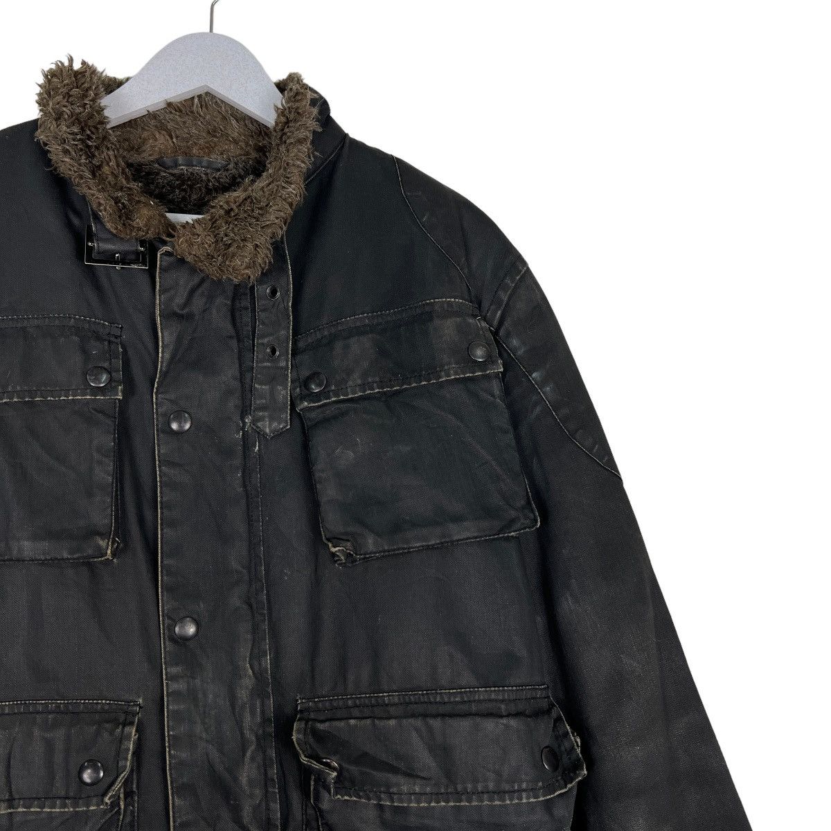 Chevignon 🔥 ARCHIVES CHEVIGNON FUR LINING RIDER MOTO JACKET Size US L / EU 52-54 / 3 - 6 Thumbnail