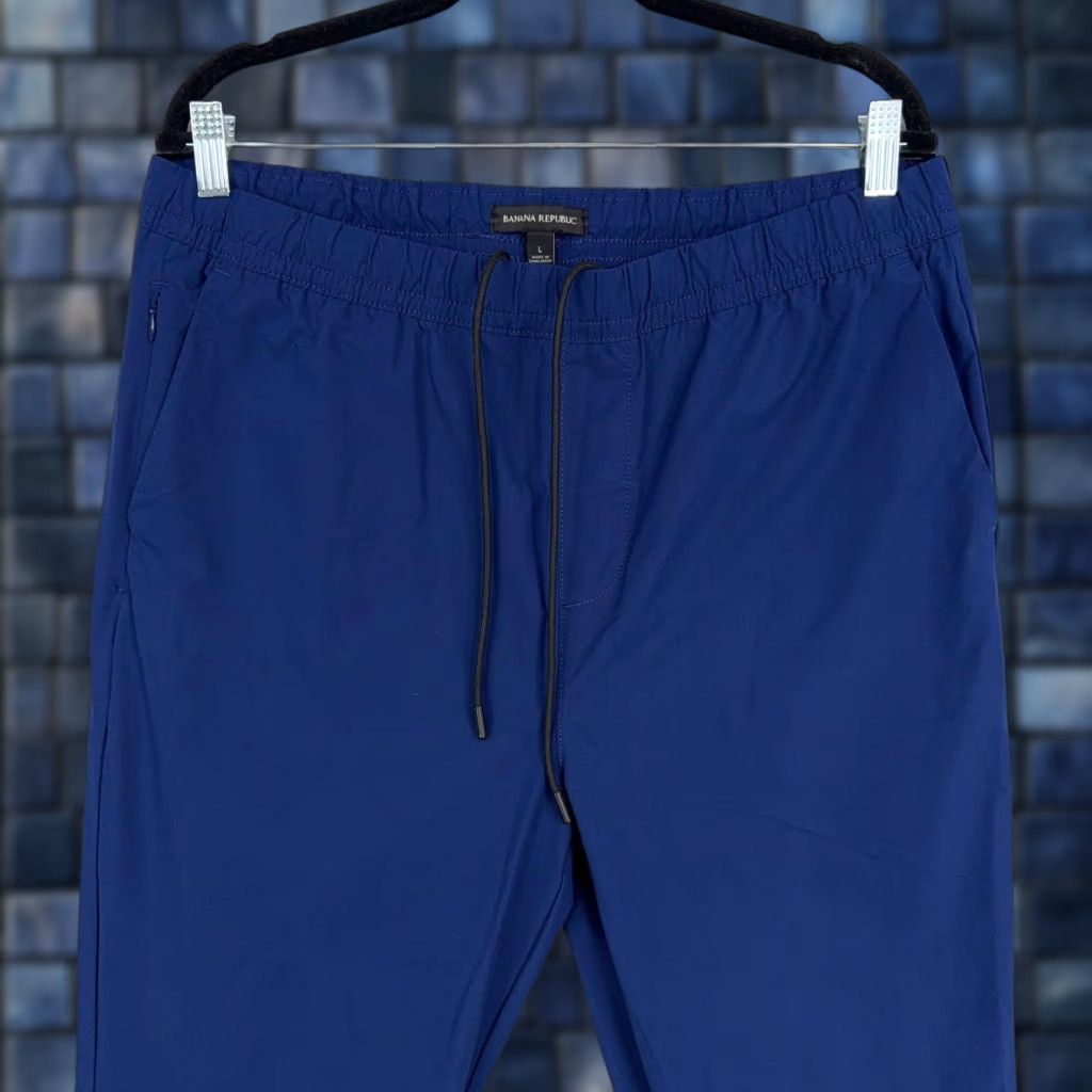 Banana Republic Banana Republic Pants Mens Large Blue Joggers Tapered Regular Size US 33 - 1 Thumbnail