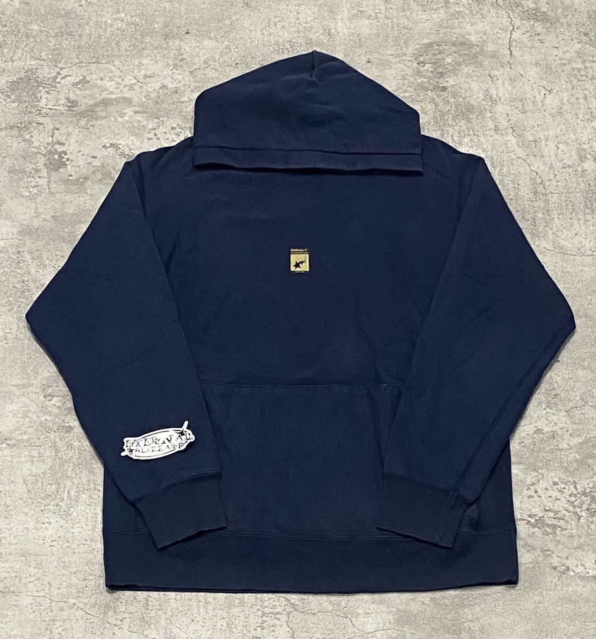 Bape Bape Sta Logo Navy Pullover Hoodie Size US L / EU 52-54 / 3 - 1 Thumbnail