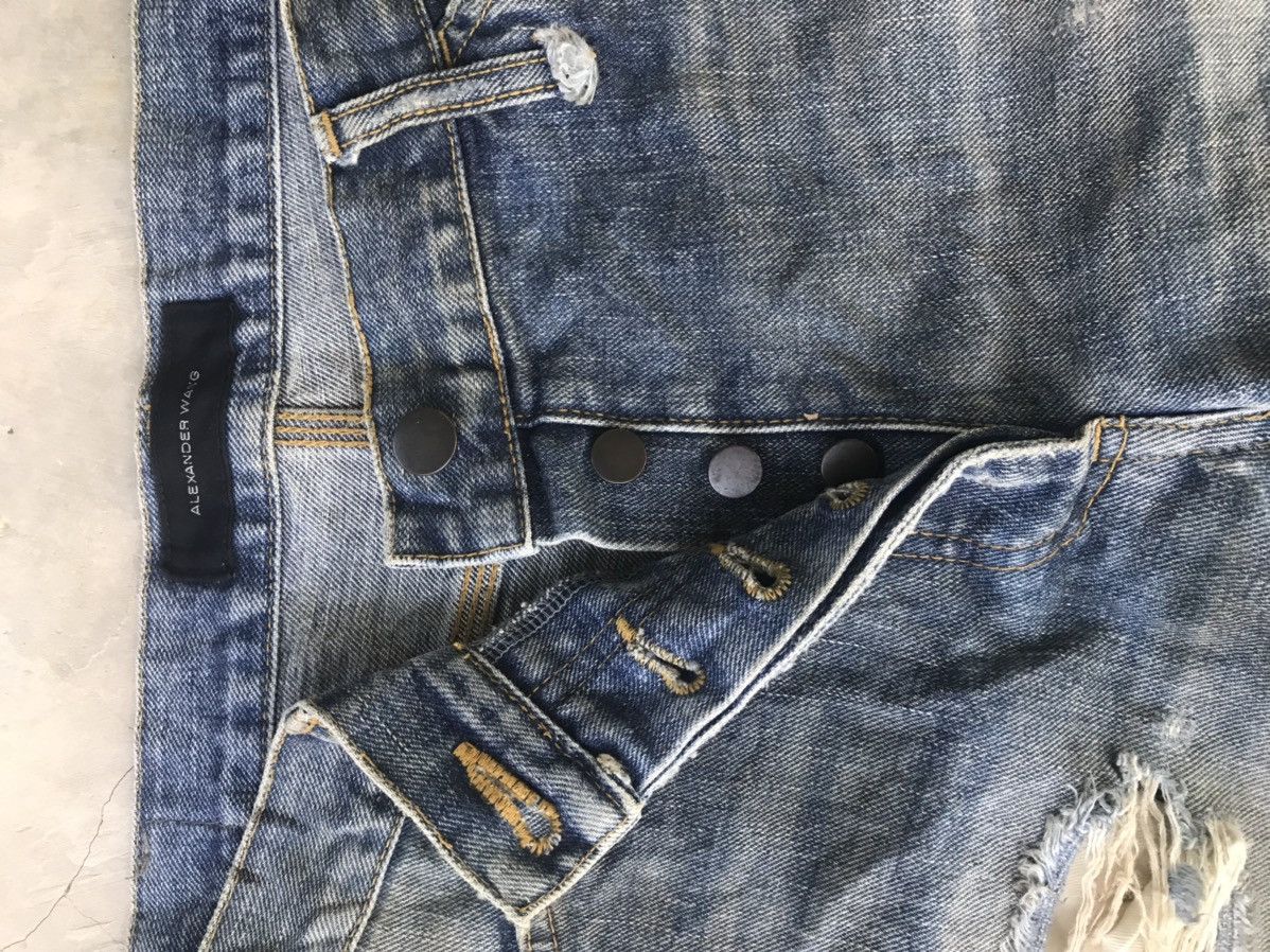 Alexander Wang × Designer Alexander wang distressed short vintage Size 33" - 5 Thumbnail