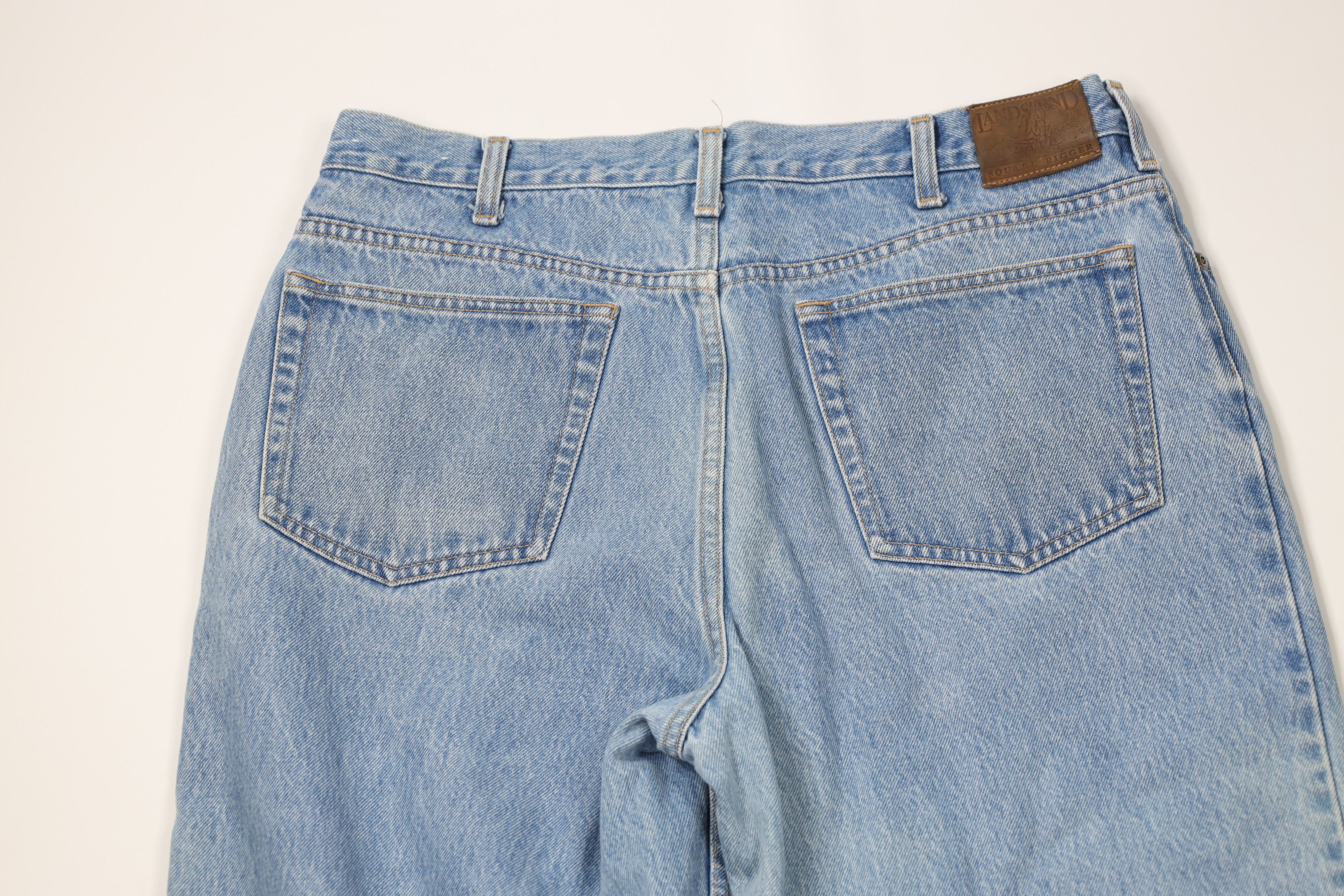 Lands' End × Vintage Vintage 90s Lands End Relaxed Tapered Leg Denim Jeans Blue Size US 36 / EU 52 - 10 Thumbnail
