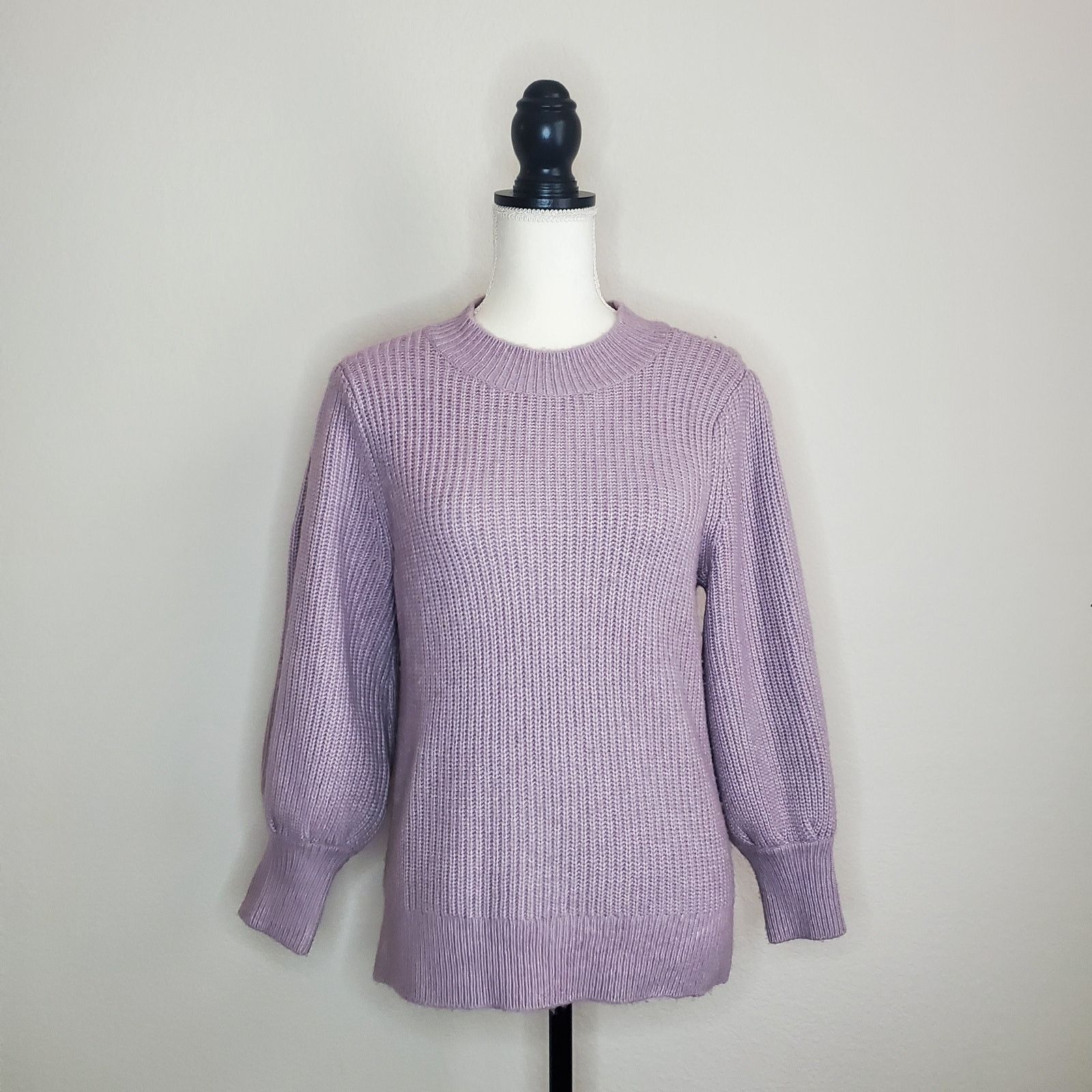 Nordstrom Halogen Purple Blouson Sweater Medium Size M / US 6-8 / IT 42-44 - 1 Thumbnail