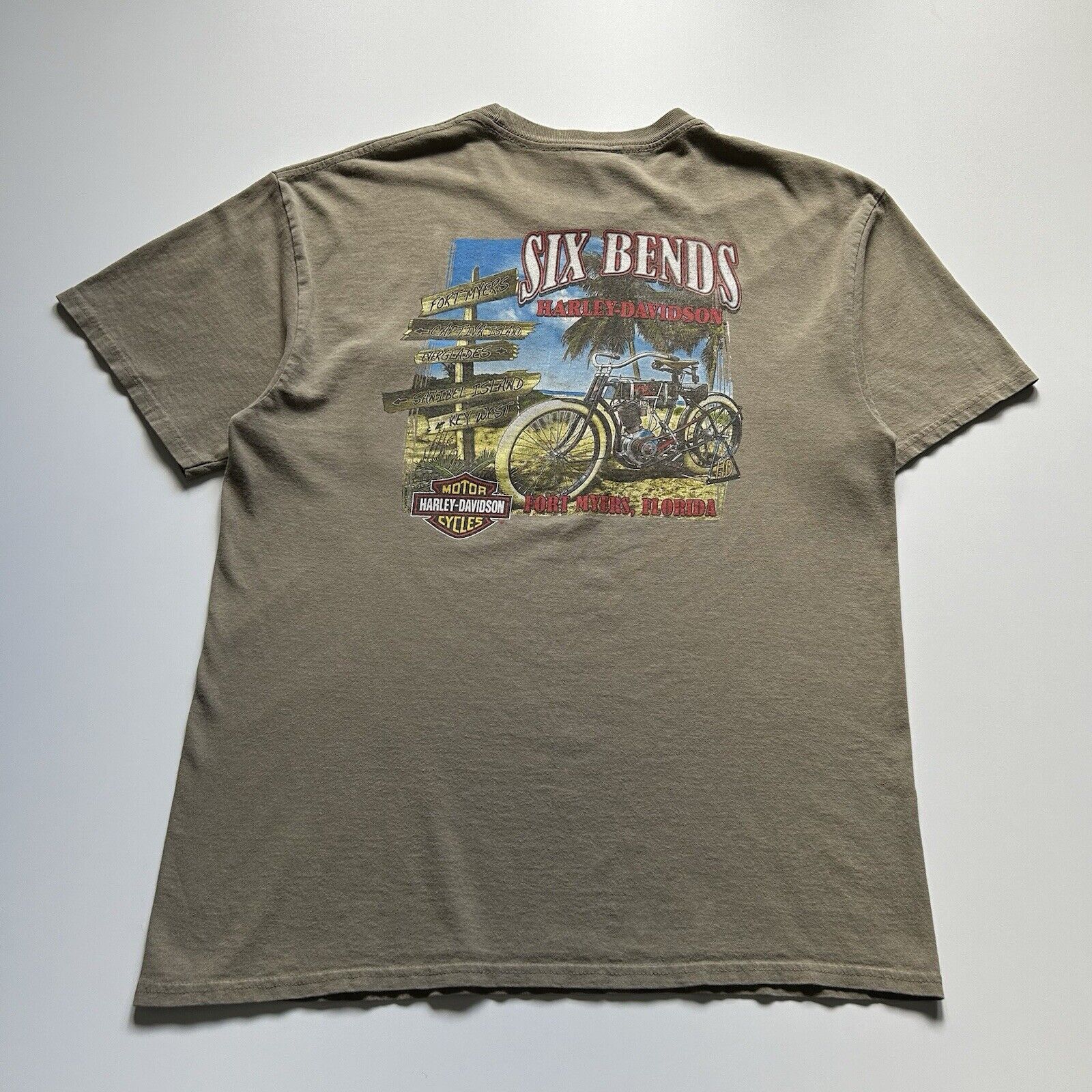 Harley Davidson Vintage Y2K Harley Davidson Motorcycles Pocket T Shirt Large Size US L / EU 52-54 / 3 - 1 Thumbnail