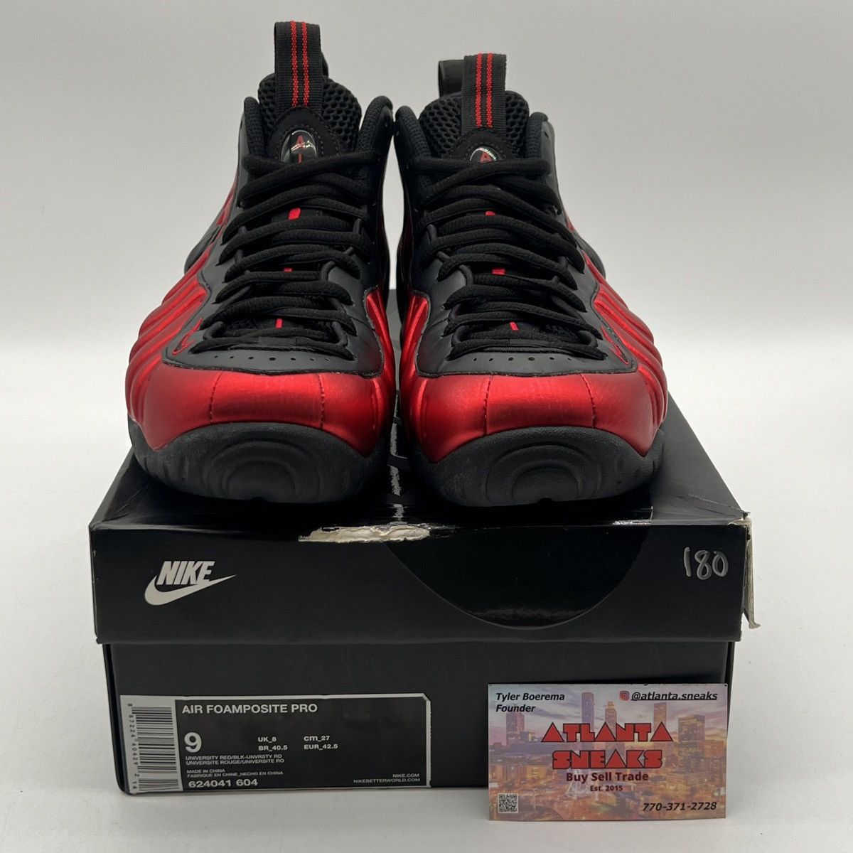 Nike Air Foamposite pro university red Size US 9 / EU 42 - 2 Thumbnail