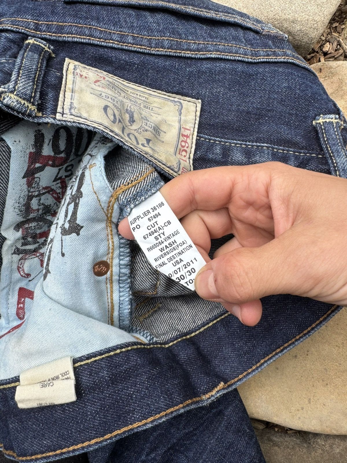Vintage Vintage Polo Ralph Lauren Indigo Denim Pants Size US 30 / EU 46 - 13 Thumbnail