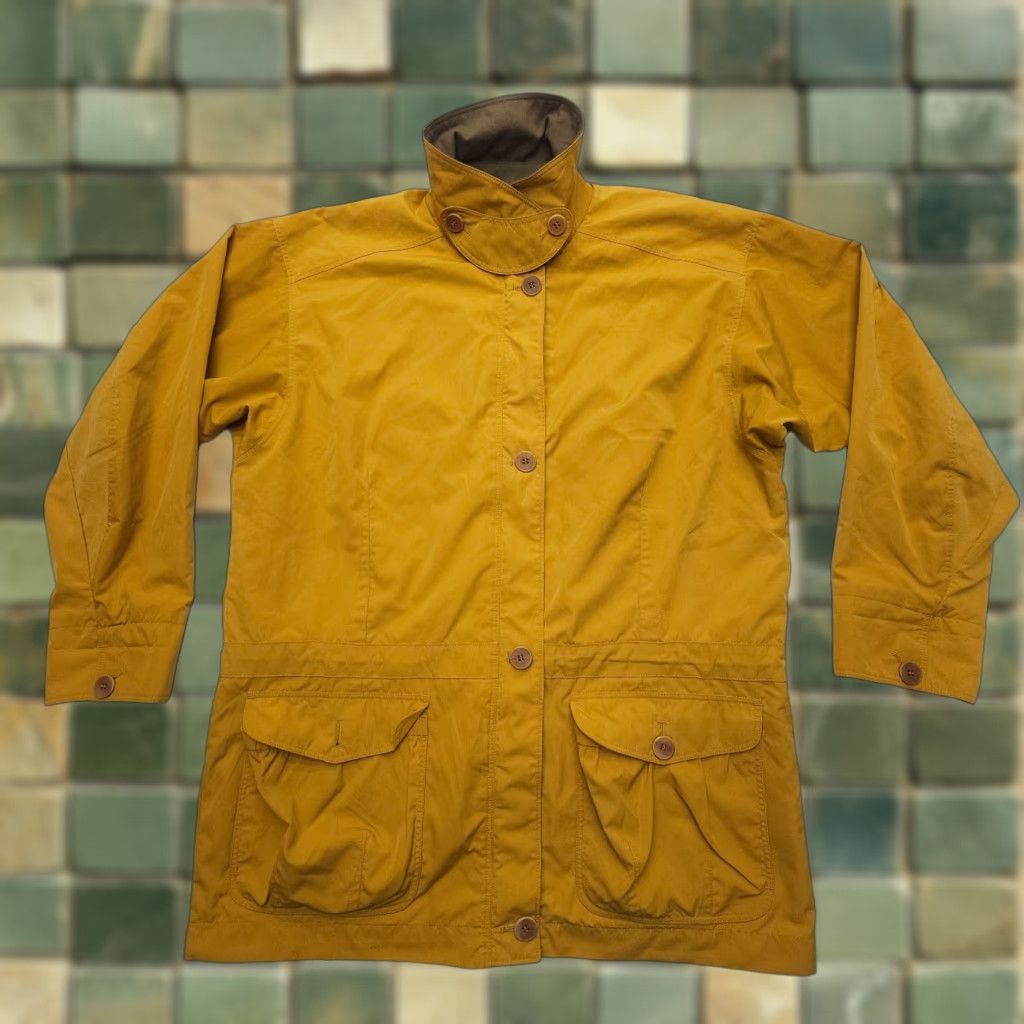 Patagonia VINTAGE Patagonia Jacket Yellow Long Coat 90s Safari Travel Trench Cotton Twill Women Size 12 Mens Nearby? Size XL / US 12-14 / IT 48-50 - 1 Thumbnail