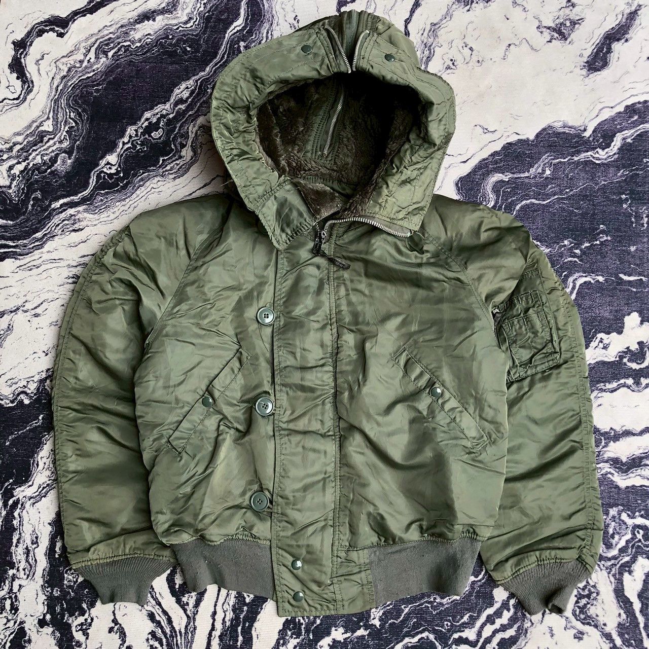 ジャケット・アウター n-2b bomber flight khaki jacket n2b sage