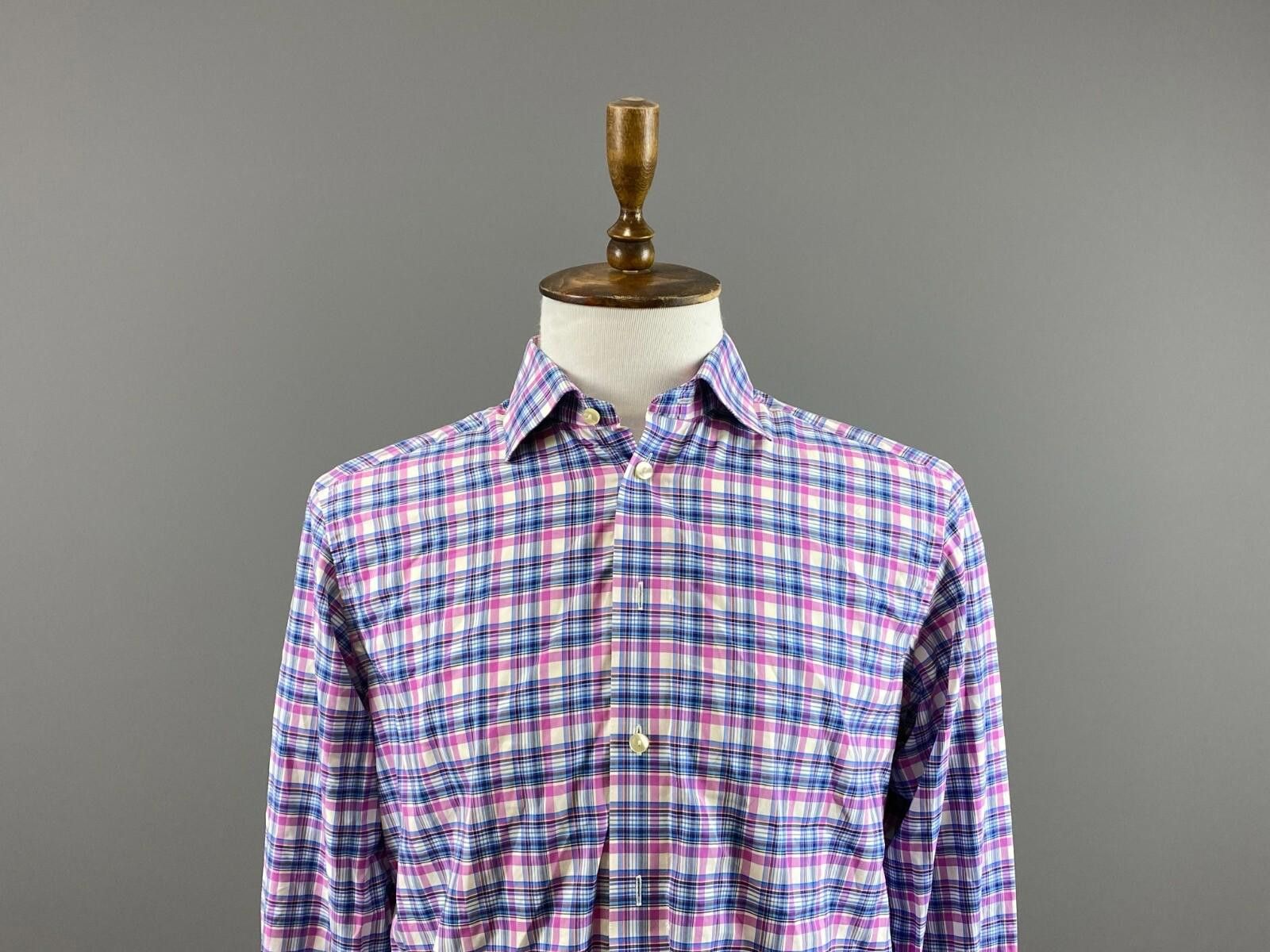 Eton Eton Contemporary Multicolor Check Shirt Size 42 / 16.5 Size US M / EU 48-50 / 2 - 2 Thumbnail