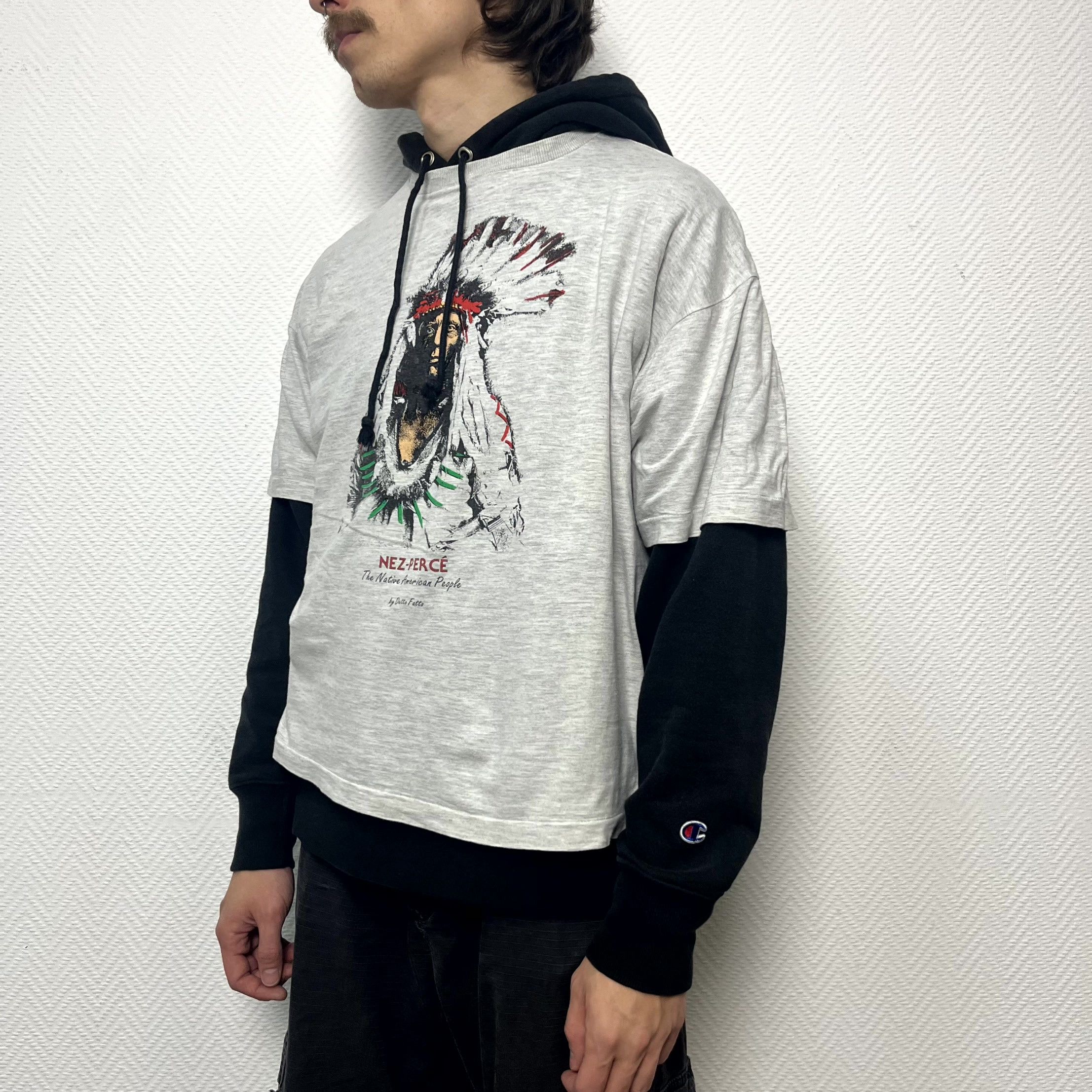 Vintage Vintage Native American Grey Boxed T-Shirt Size M Size US M / EU 48-50 / 2 - 9 Thumbnail