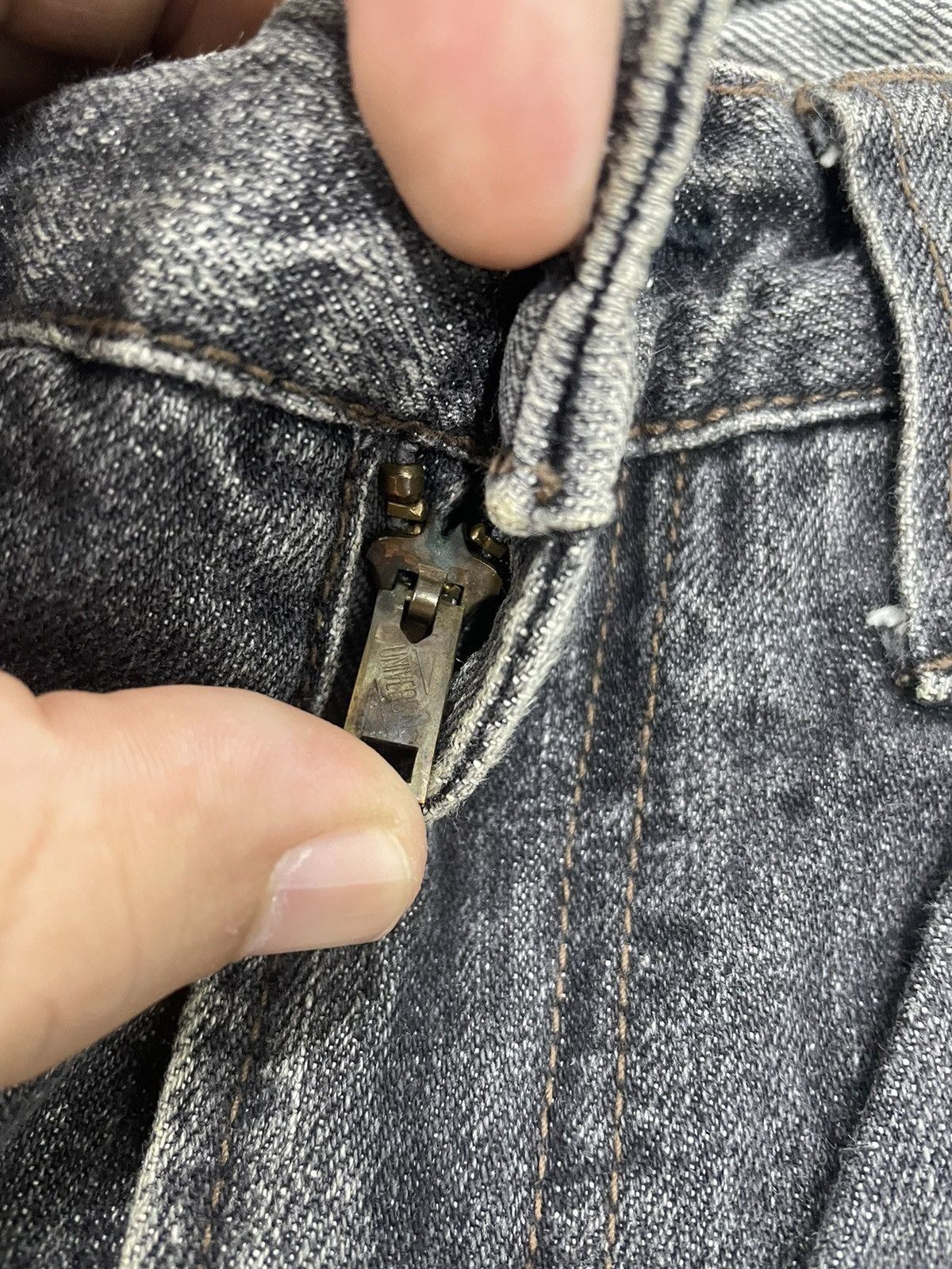 Le Grande Bleu (L.G.B.) × Vintage VINTAGE UNKNOWN BRAND WITH UNIVERSAL USA ZIPPER DESIGNER Size US 32 / EU 48 - 13 Thumbnail