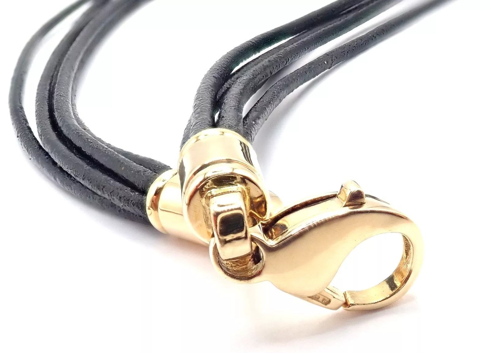 Bvlgari Bulgari 18k Yellow Gold & Stainless Steel Pendant Necklace Size ONE SIZE - 8 Thumbnail