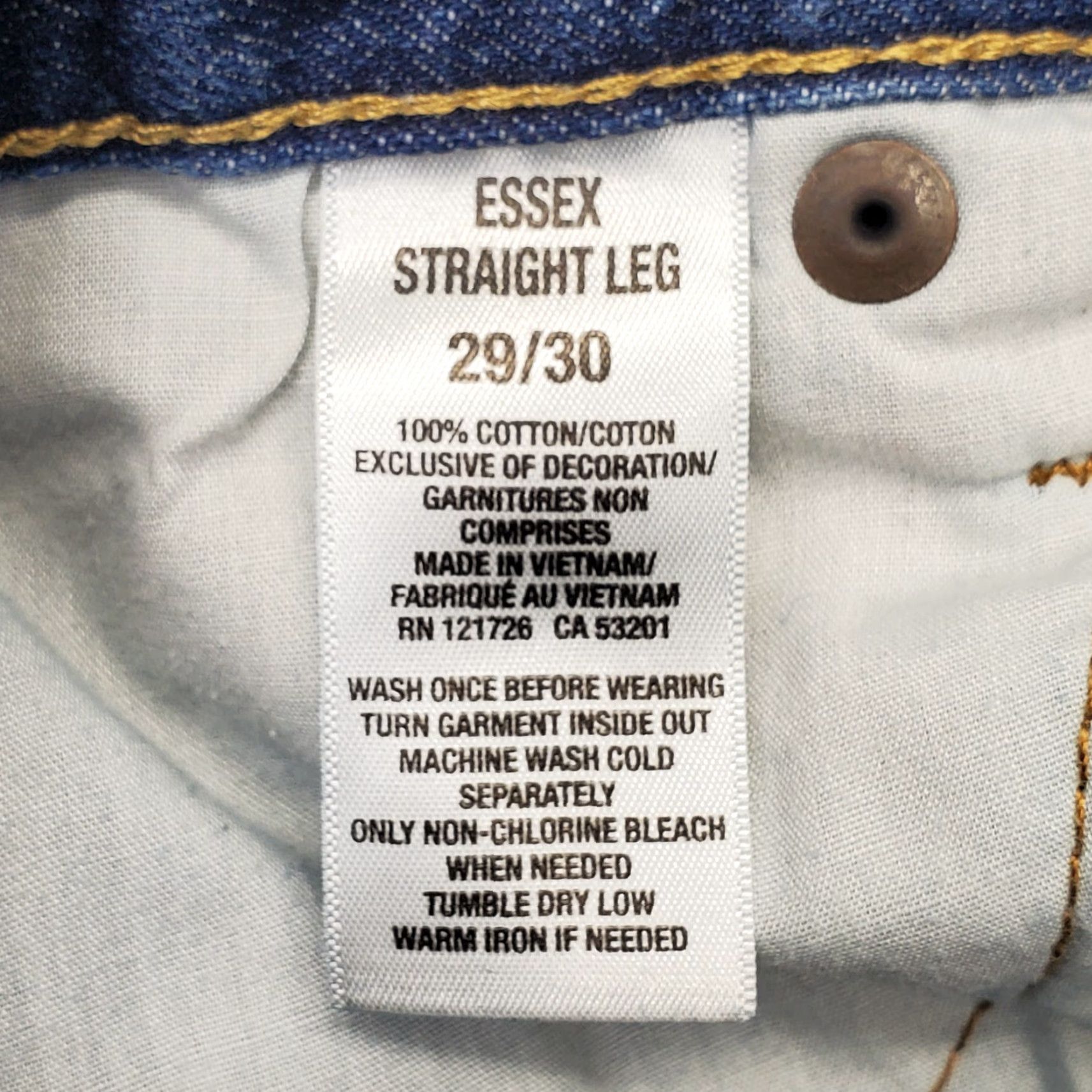 Vintage Aéropostale Jeans Womens 29 Blue Denim Essex Straight 5-Pocket Casual Streetwear Jeans Size 29" - 7 Thumbnail