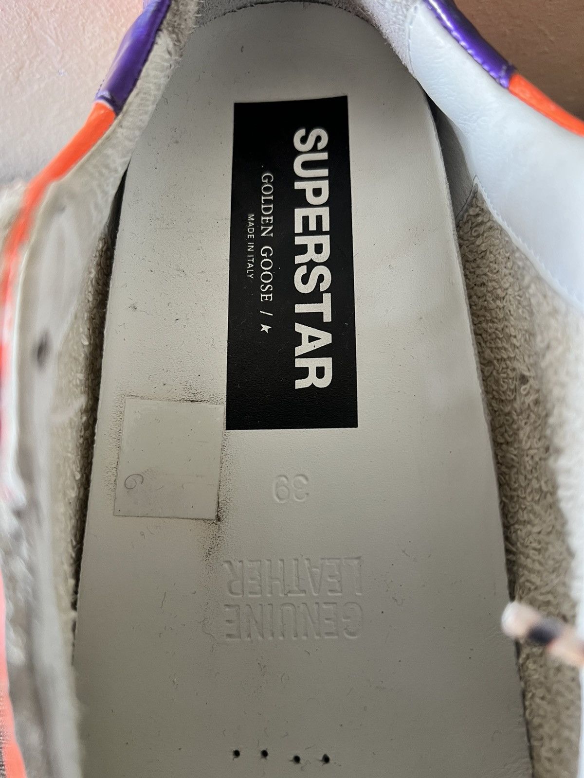 Golden Goose RARE NEON ORANGE GOLDEN GOOSE SUPER STAR SNEAKERS Size US 6.5 / EU 39-40 - 11 Thumbnail