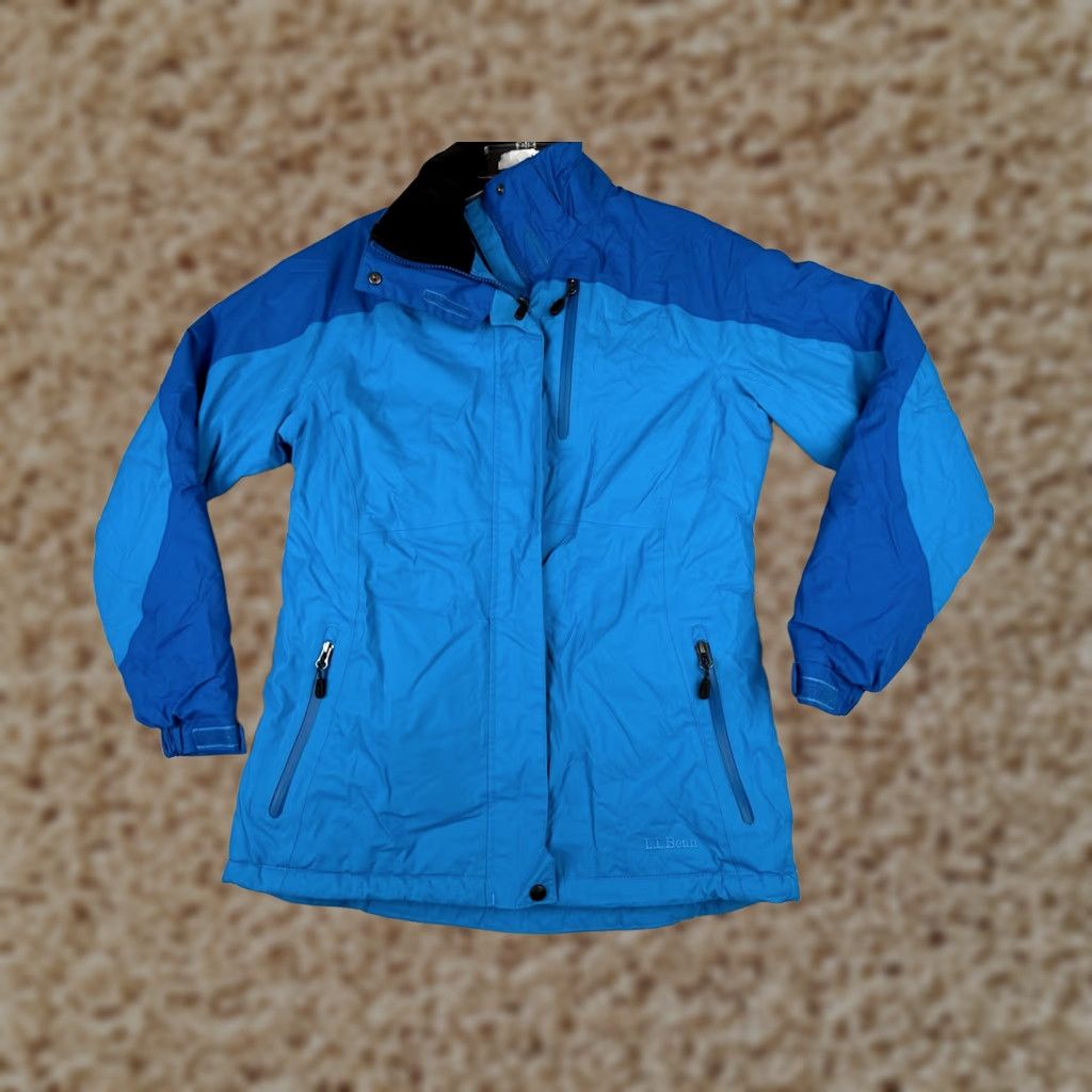 Vintage L.L. Bean Jacket Womens Small Blue Full Zip Primaloft Insulation Lightweight Hooded Long Sleeve Parka Size S / US 4 / IT 40 - 1 Thumbnail