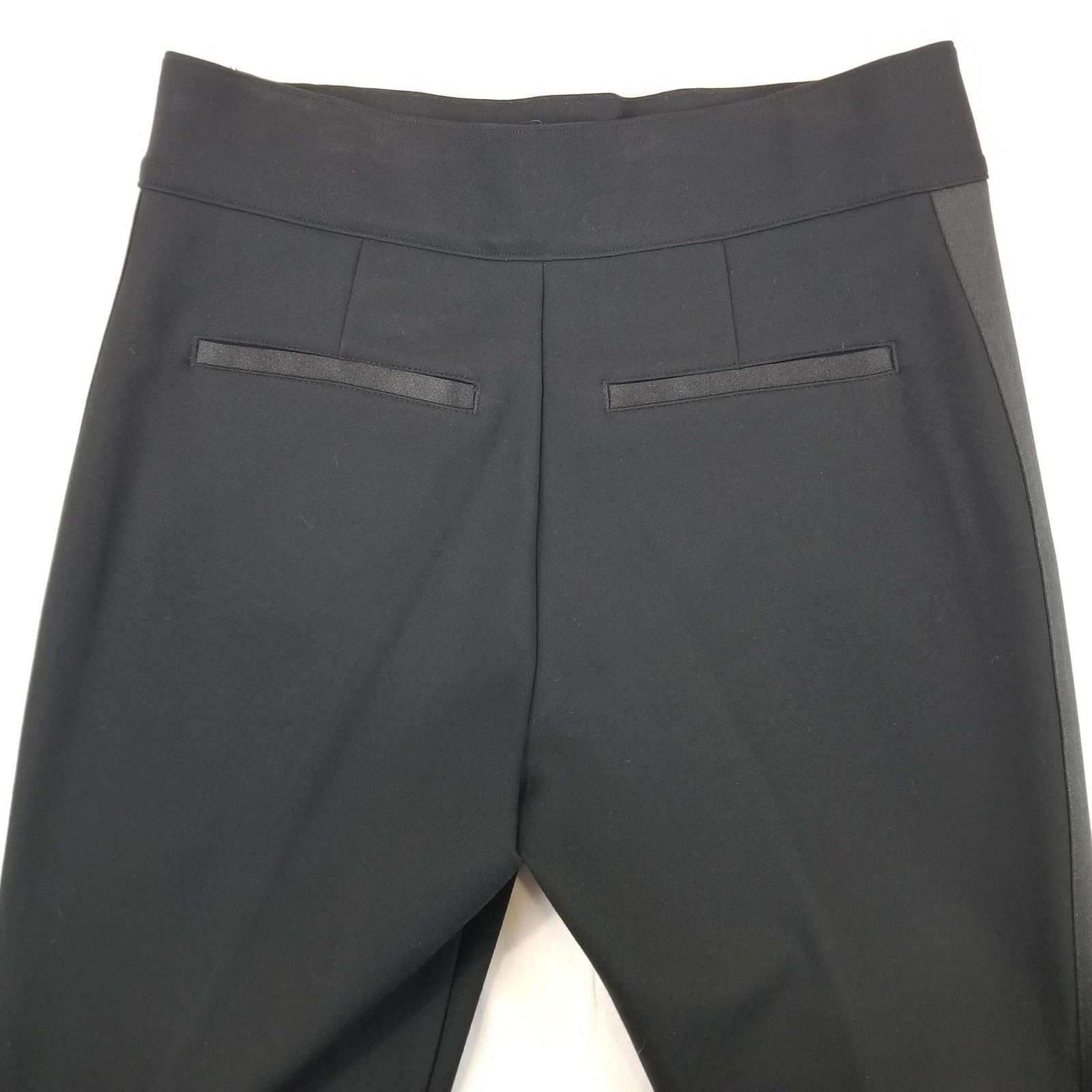 Spanx Spanx Pants Womens Small Petite Black Ponte Straight Satin Size 26" / US 2 / IT 38 - 3 Thumbnail