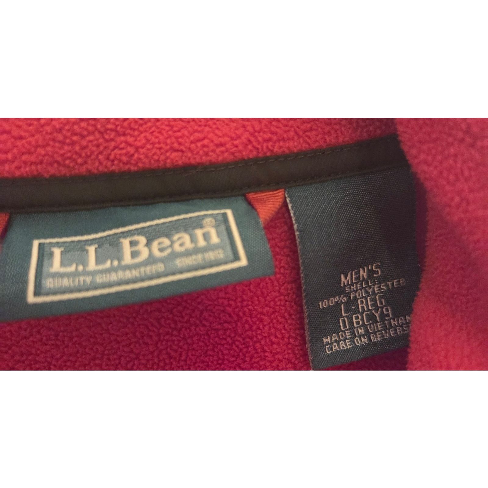 L.L. Bean L.L. Bean Burnt Orange Full Zip Fleece Sweater - Men's Large Size US L / EU 52-54 / 3 - 6 Thumbnail