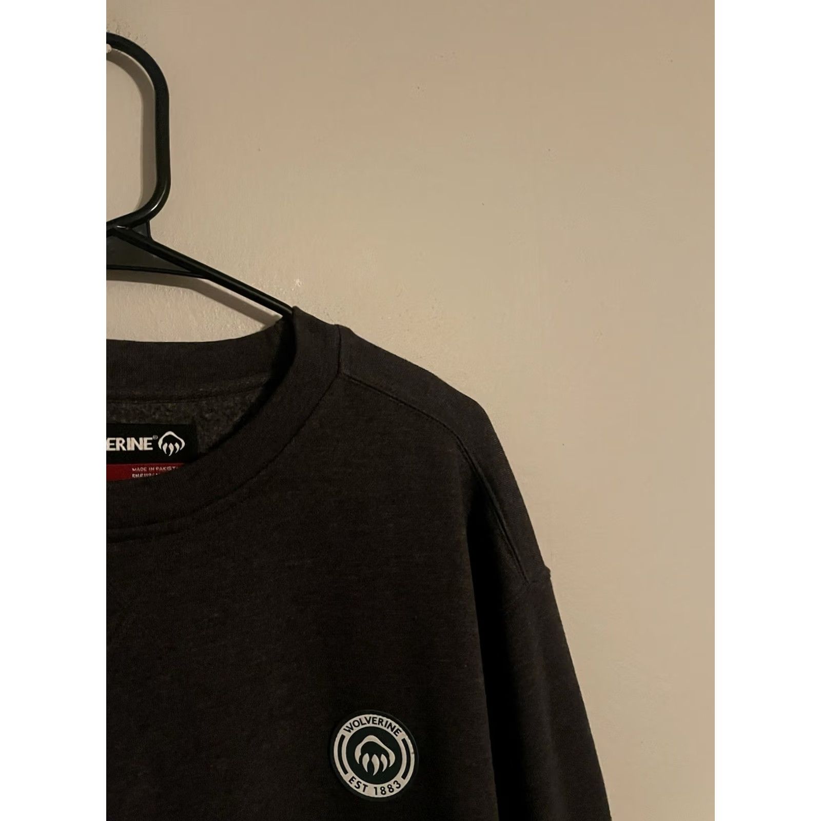 Vintage Wolverine Workwear Sweatshirt Pullover Dark Gray Crewneck L Mens Large Size US L / EU 52-54 / 3 - 2 Thumbnail