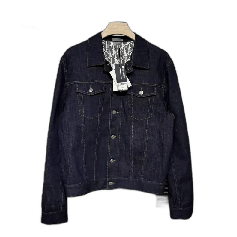 Dior DIOR Denim Jacket with Interior Print Size US L / EU 52-54 / 3 - 1 Thumbnail