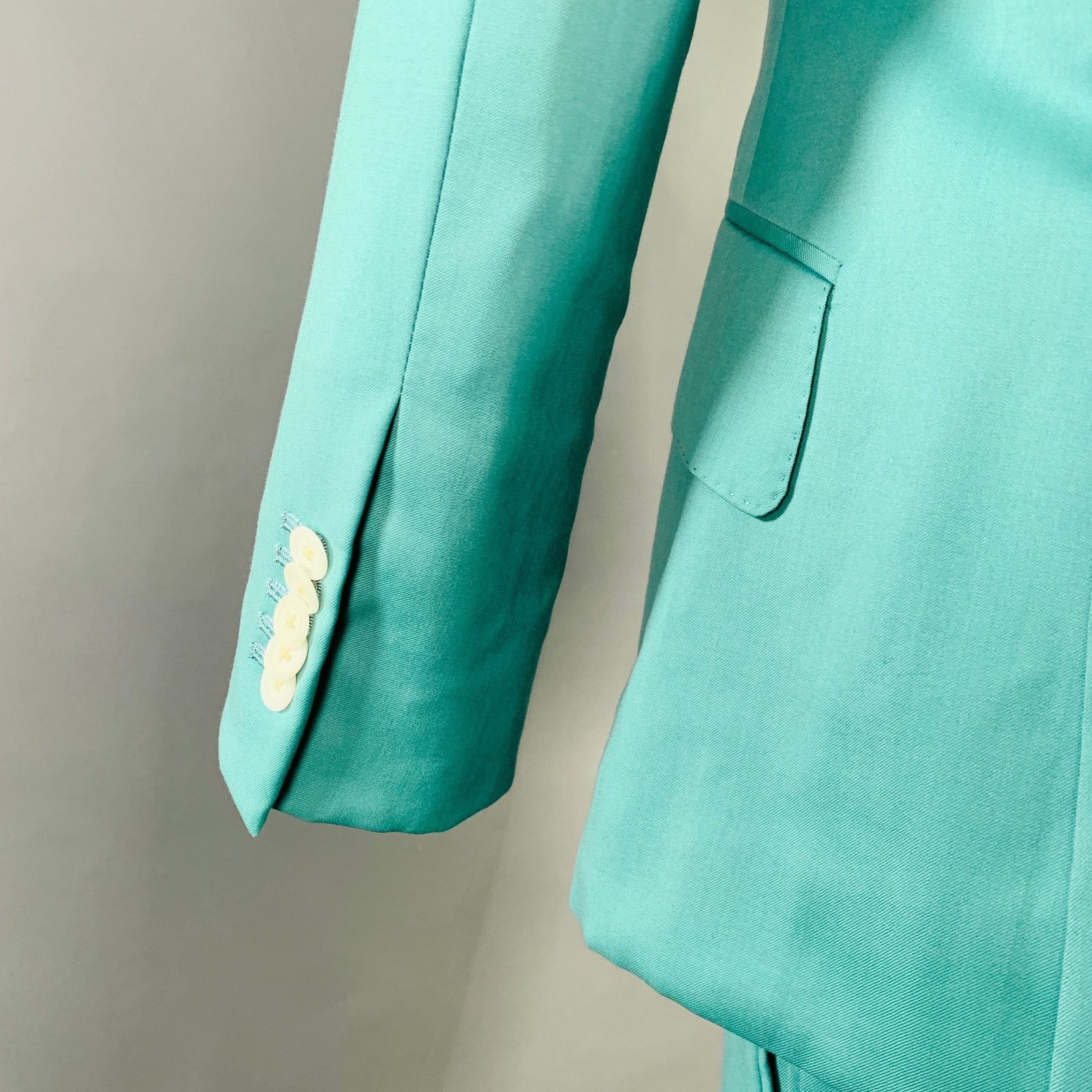 Other RICHFRESH Size 40 Green Wool Notch Lapel Suit Size 40R - 6 Thumbnail