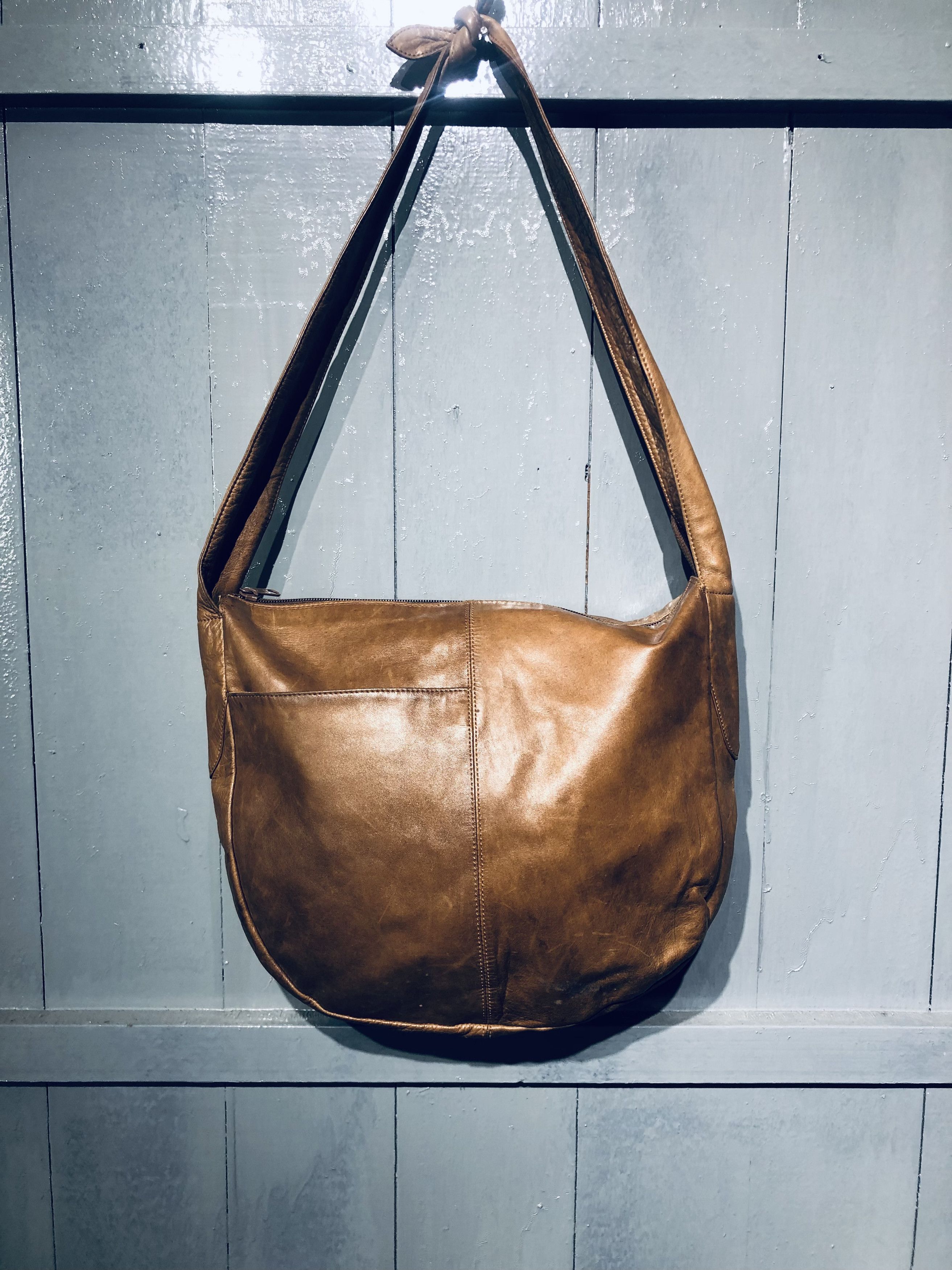 Genuine Leather × Japanese Brand FULL LEATHER PELLE BORSA SHOULDER BAG‼️ Size ONE SIZE - 7 Thumbnail