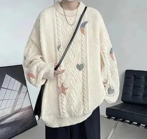 Aran Isles Knitwear Winter Twist Embroidery Knitwear Oversize Sweater Size US L / EU 52-54 / 3 - 2 Thumbnail