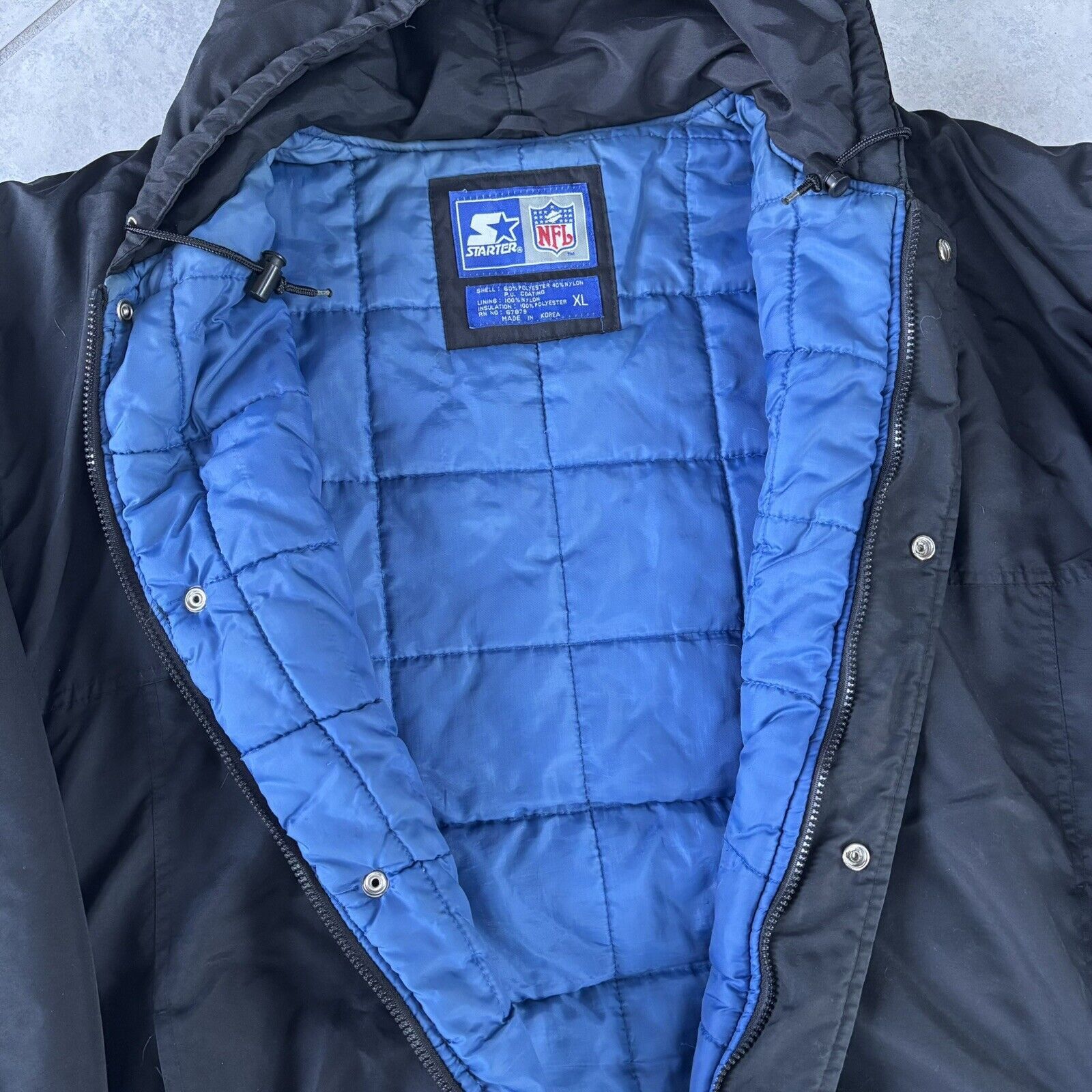 Starter 90s Starter New York Giants Embroidered Black Zip Jacket XL Size US XL / EU 56 / 4 - 3 Thumbnail