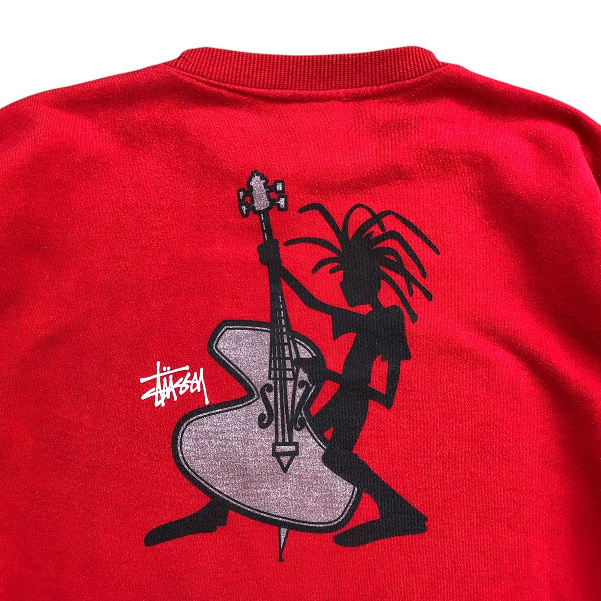 Stussy 🇺🇸 Vintage 80s Stussy Rastaman Reggae Silhouette Sweatshirt Size US L / EU 52-54 / 3 - 3 Thumbnail