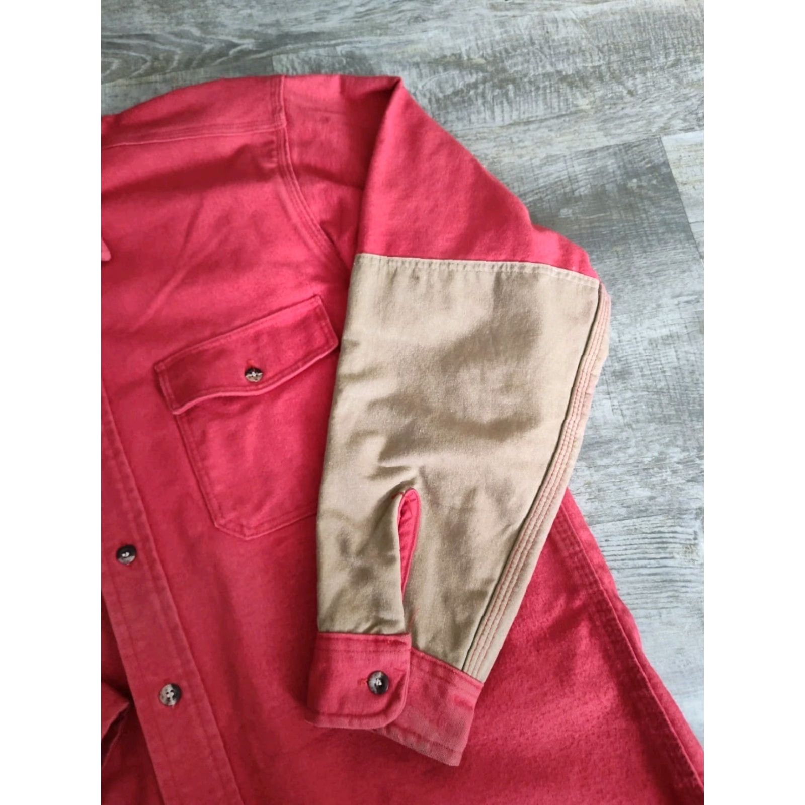 Vintage VINTAGE Dunns Hunting Shooting Button Shirt Mens L Rose Red Outdoorsman Classic Western Size US L / EU 52-54 / 3 - 3 Thumbnail